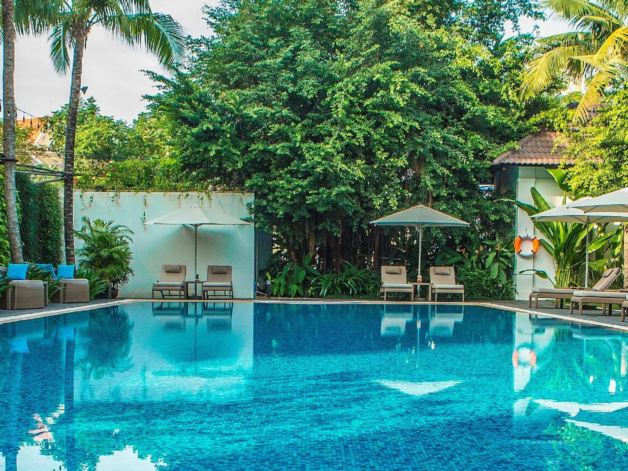 Garden, Swimming Pool in Villa Song Saigon (Saigon River Villa)