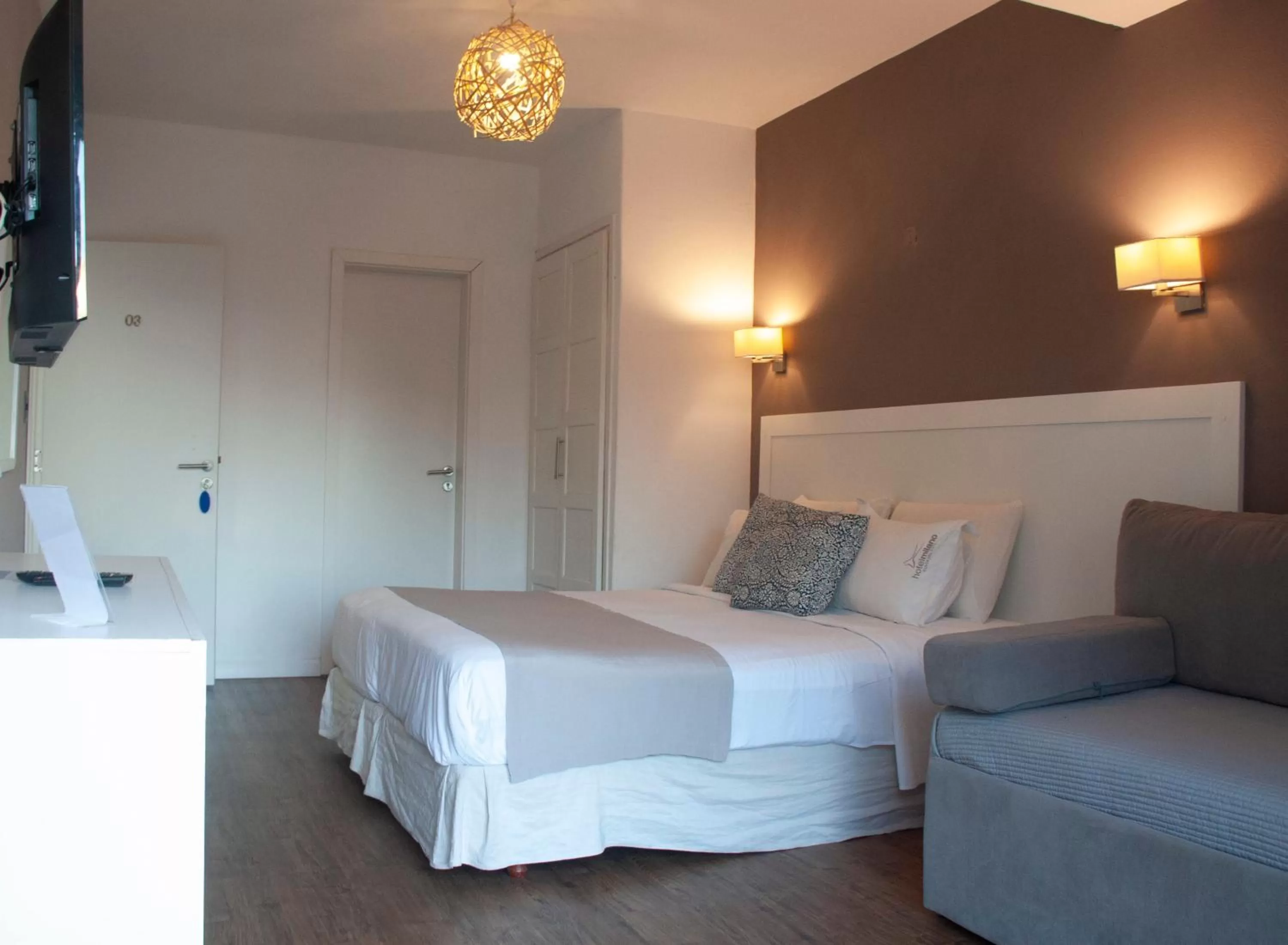 Bedroom, Bed in Hotel Milano