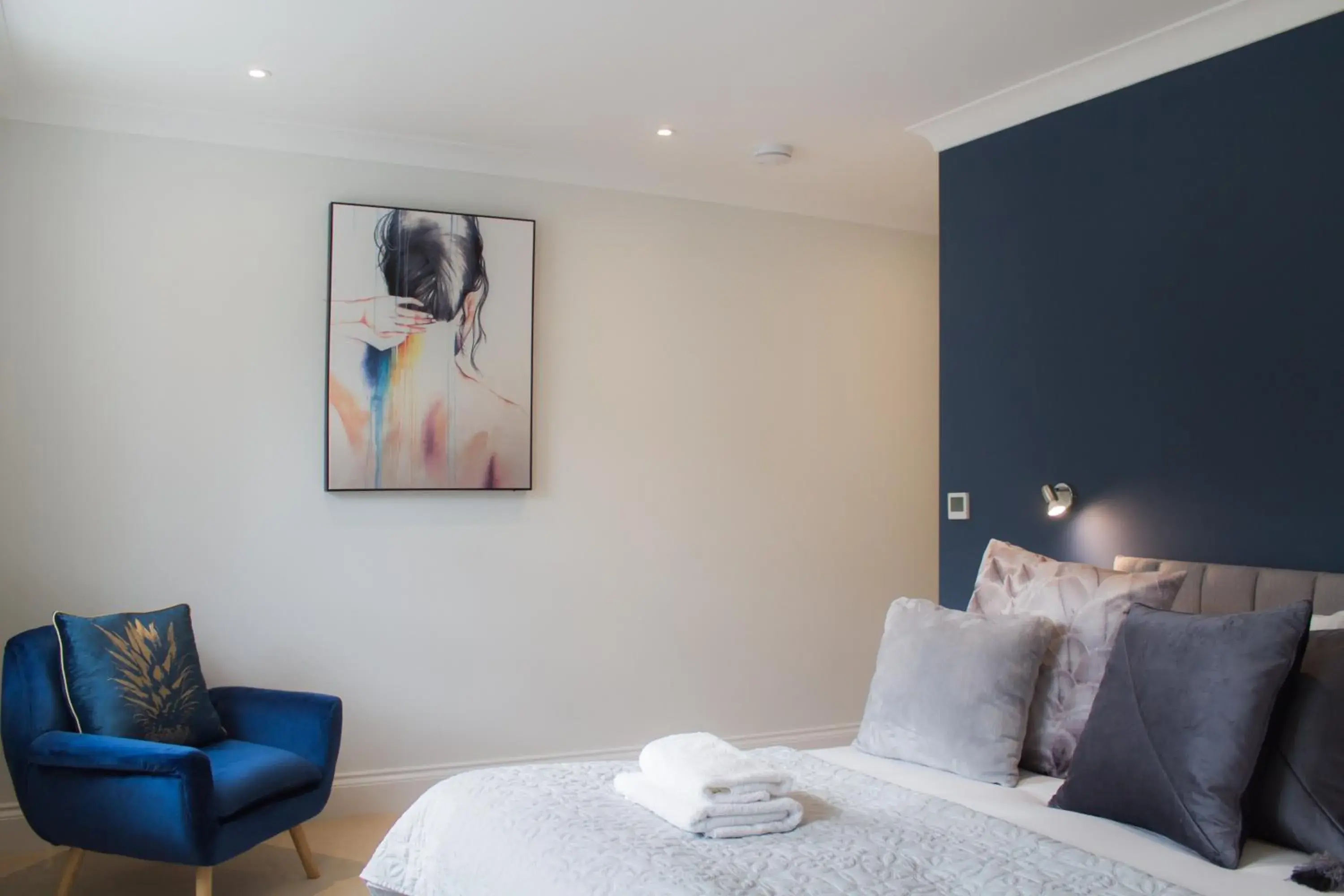 Bedroom, Bed in Townhouse of Bath