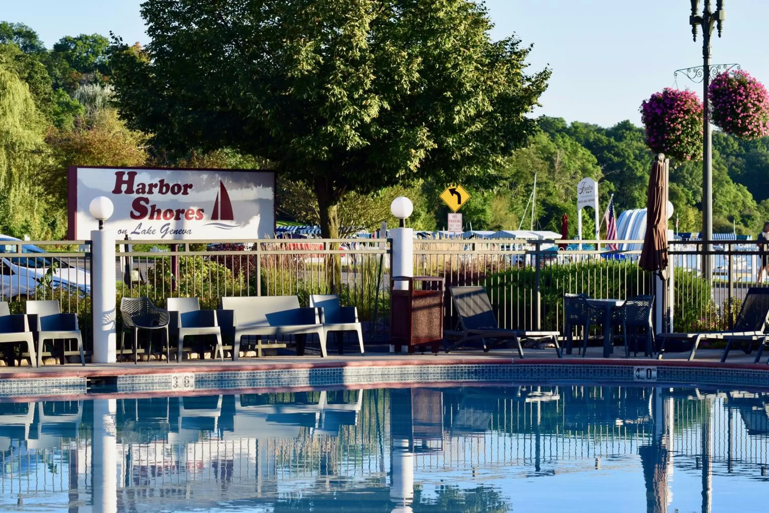 Swimming Pool in Harbor Shores on Lake Geneva