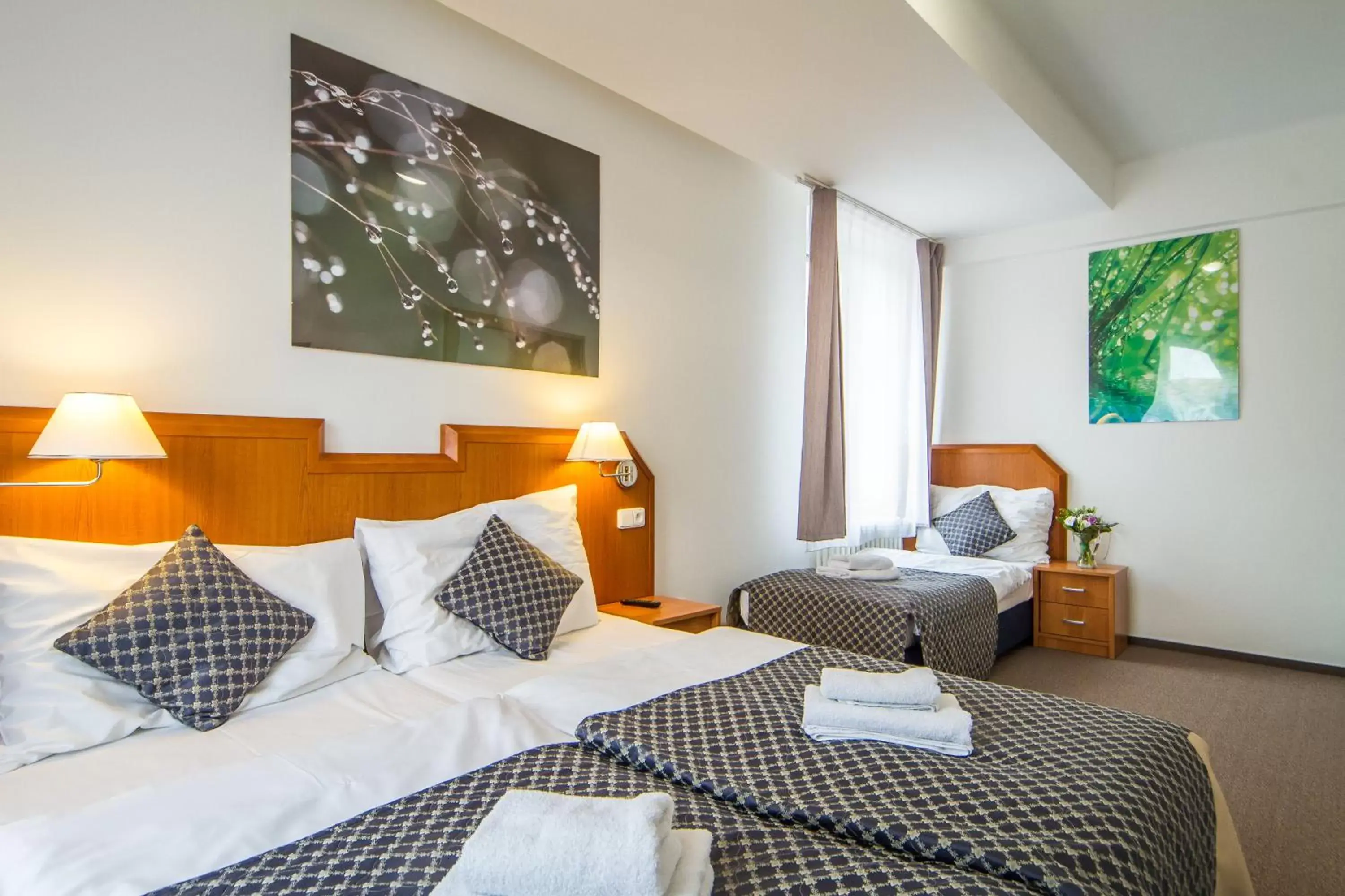 Bed in LH Hotel Mědínek Old Town Bed in LH Hotel Mědínek Old Town