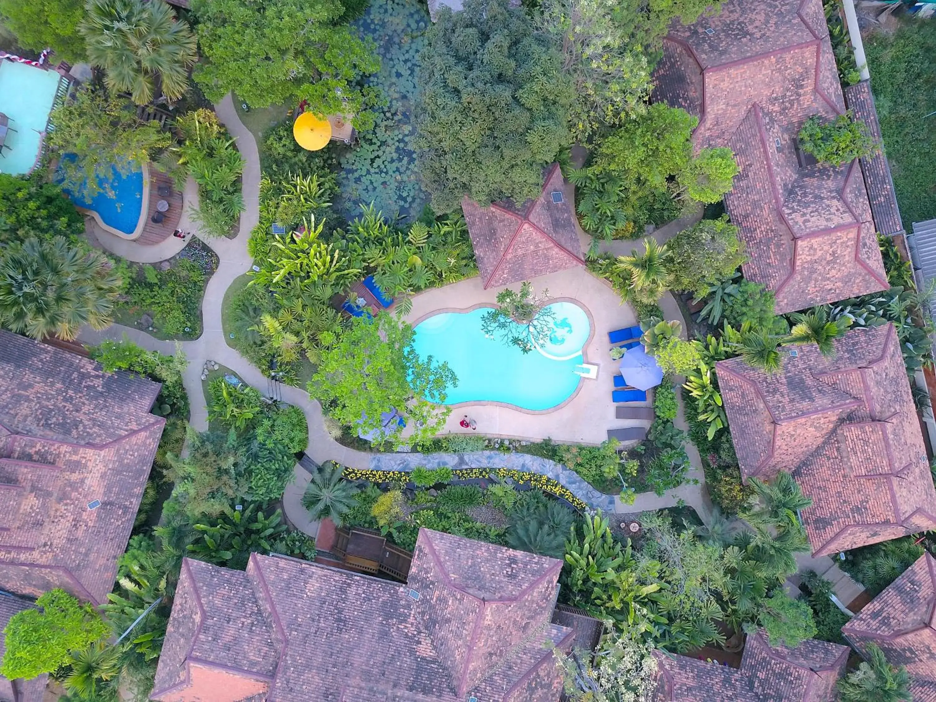 Natural landscape, Bird's-eye View in Oriental Siam Resort