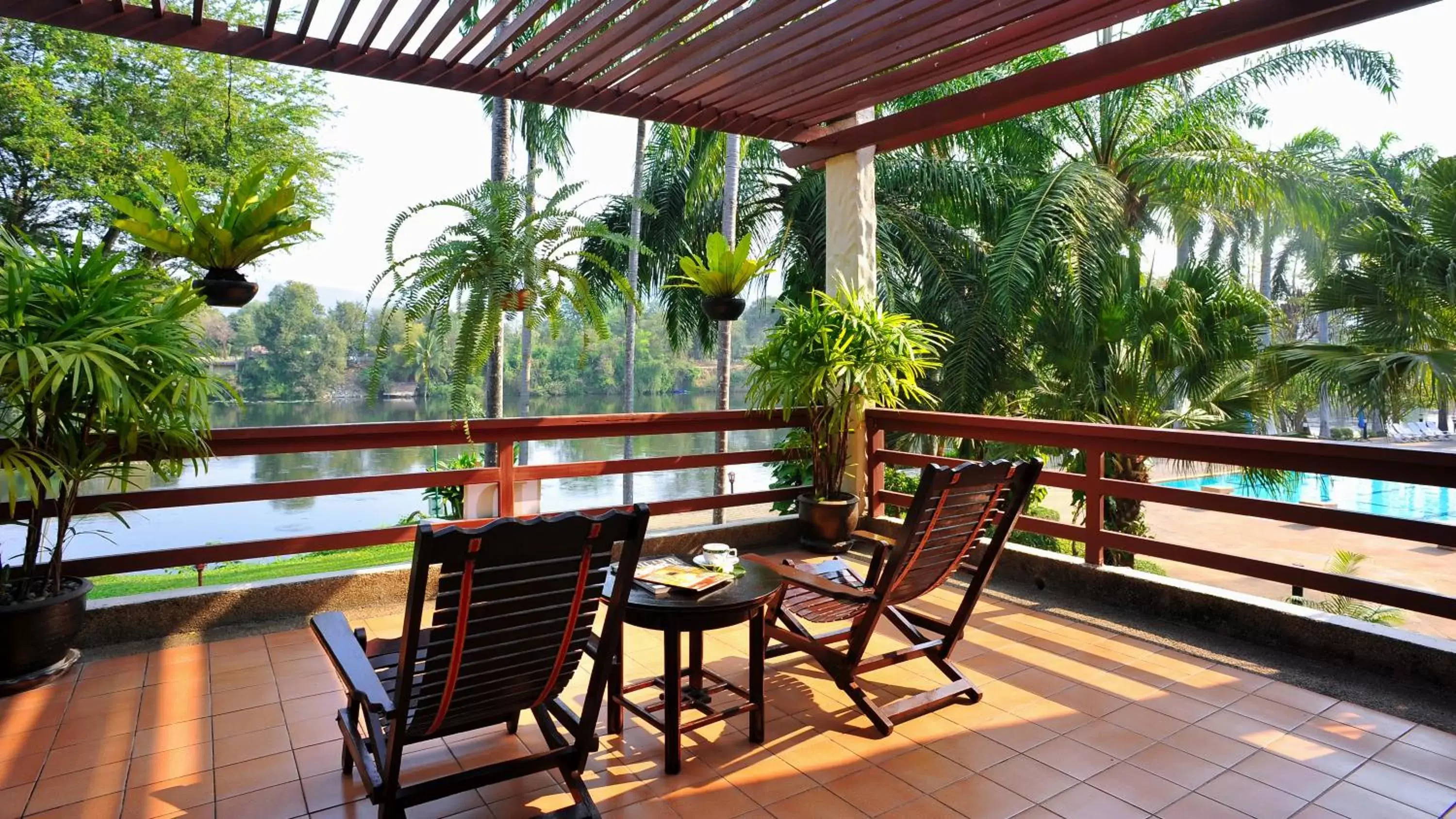 River view, Balcony/Terrace in Felix River Kwai Resort - SHA Plus,Certified