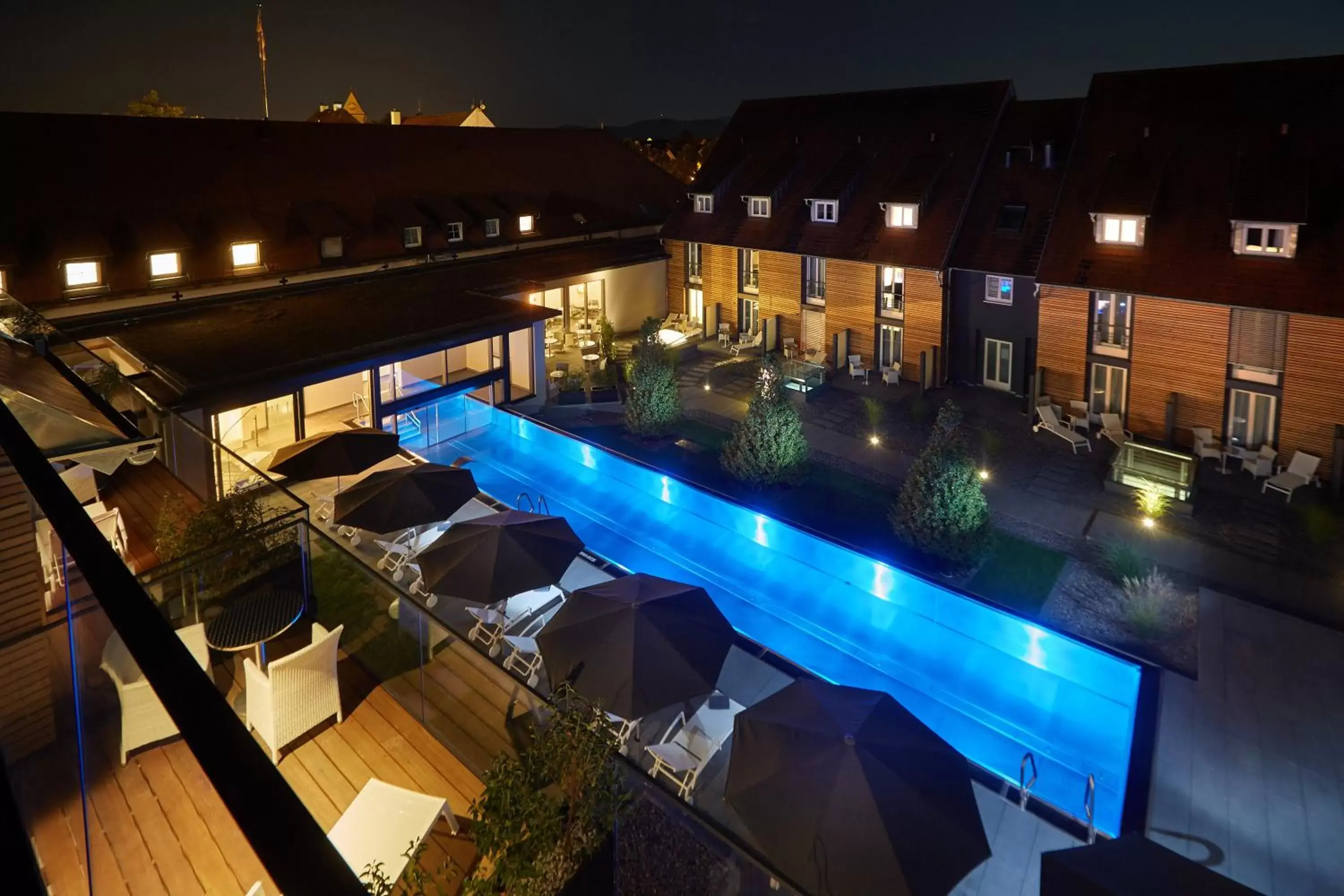 Garden view, Pool View in Schloss Reinach