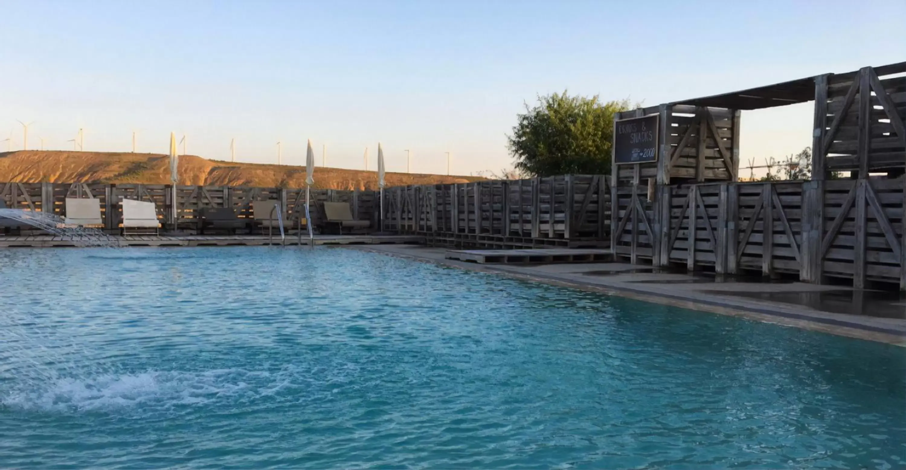 Natural landscape, Swimming Pool in Hotel Aire de Bardenas