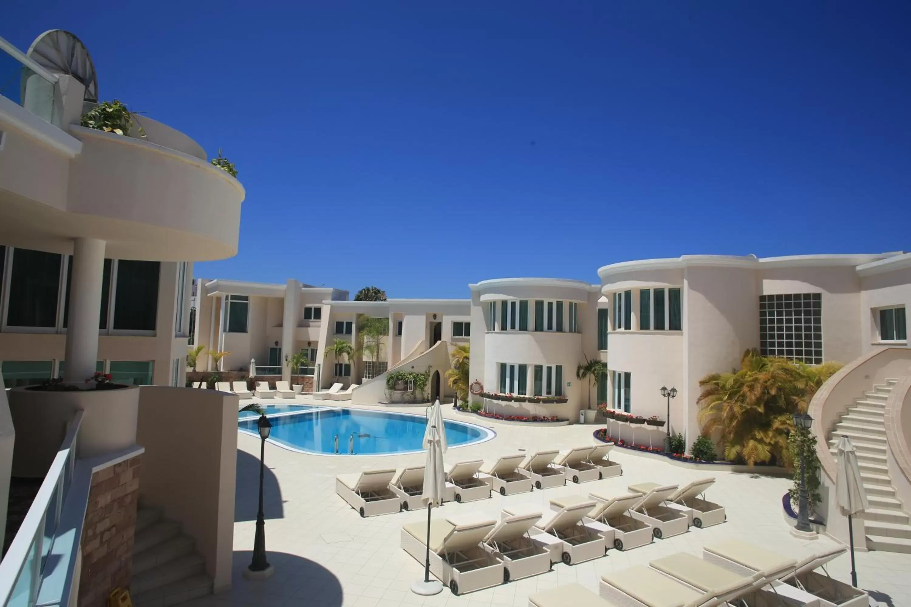 Inner courtyard view, Pool View in Flamingo Suites Boutique Hotel