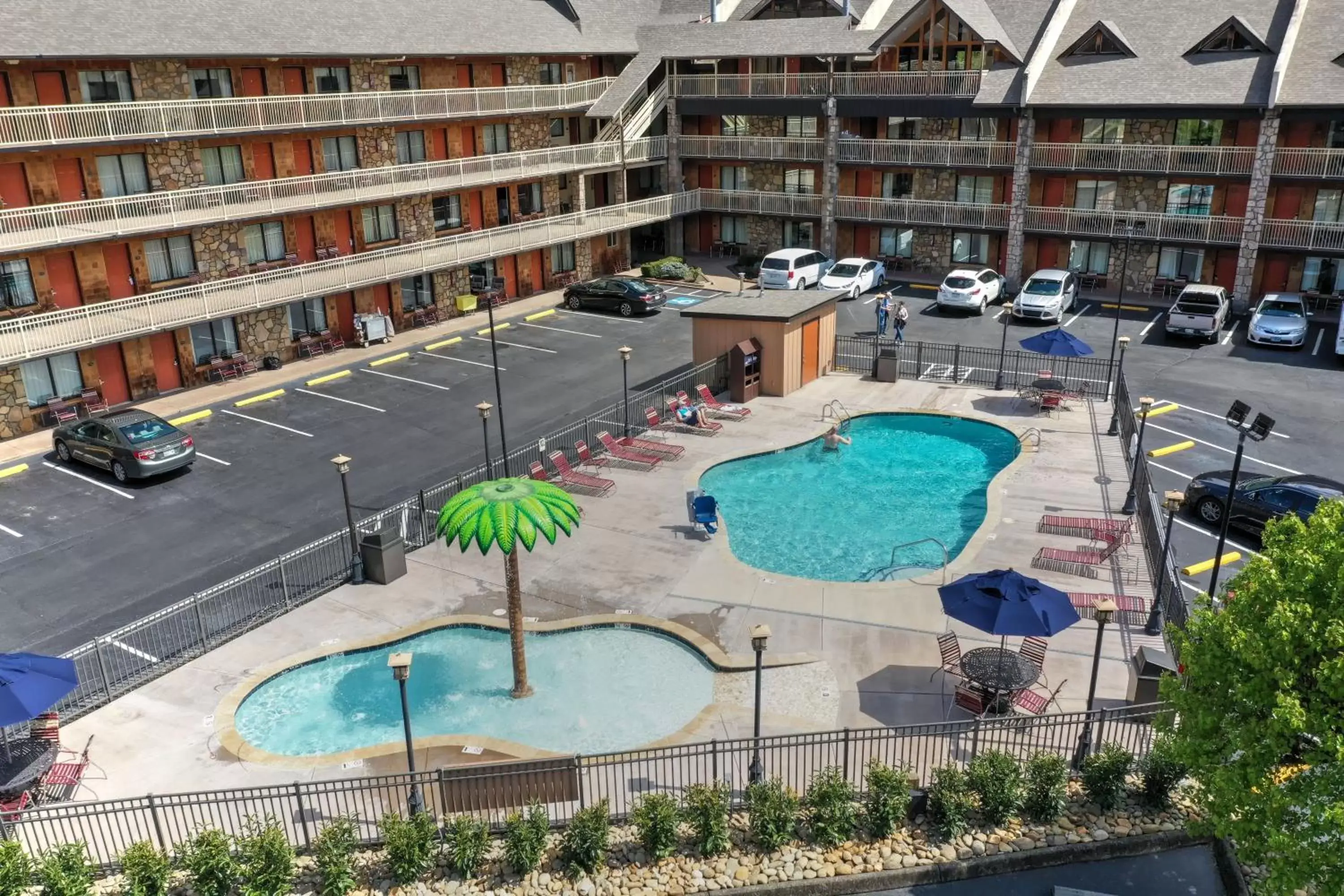 Pool View in Crossroads Inn & Suites