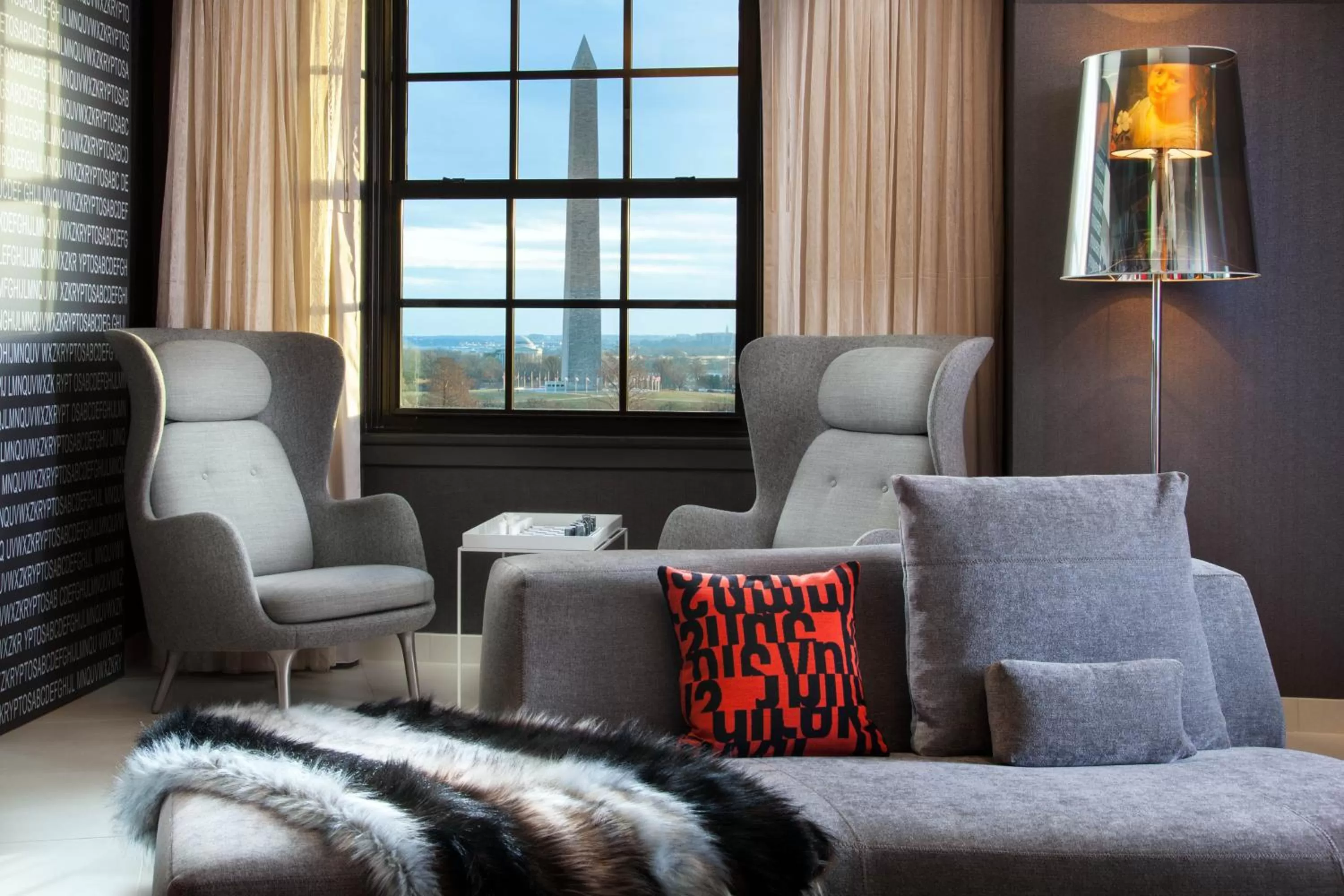 Seating area in Hotel Washington