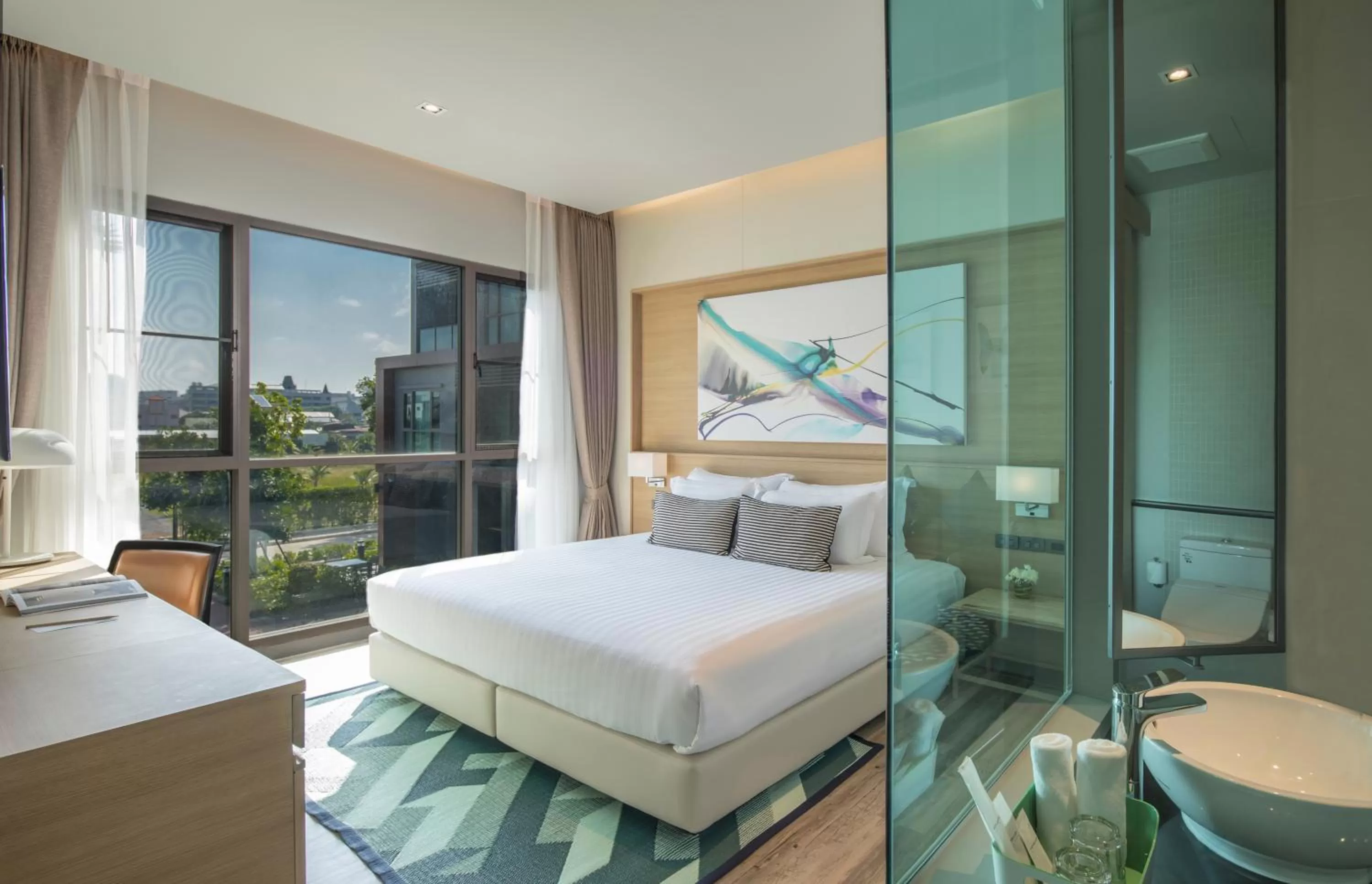 Photo of the whole room, Bed in AisanA Hotel Korat