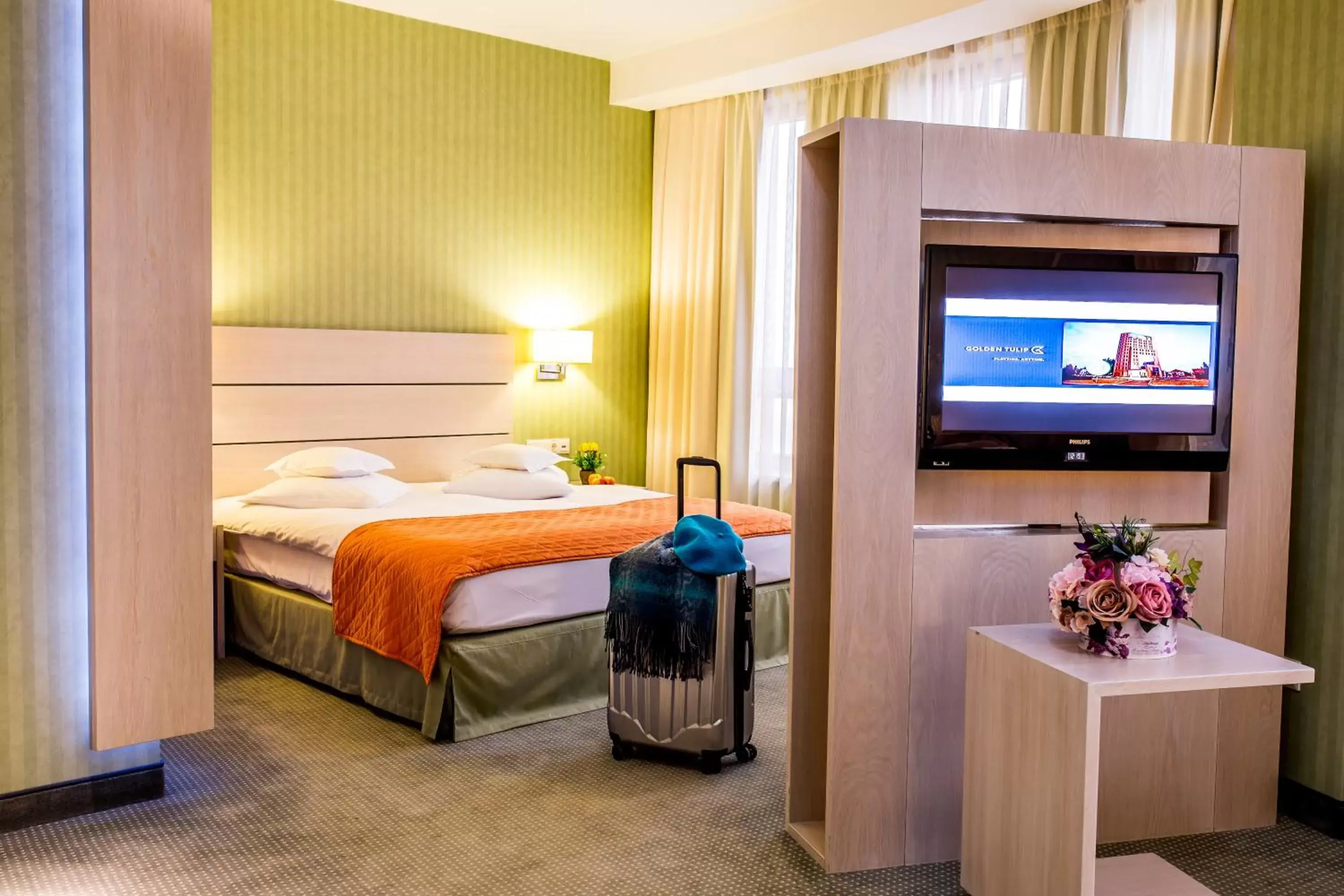 Bed in Hotel Golden Tulip Ana Tower Sibiu