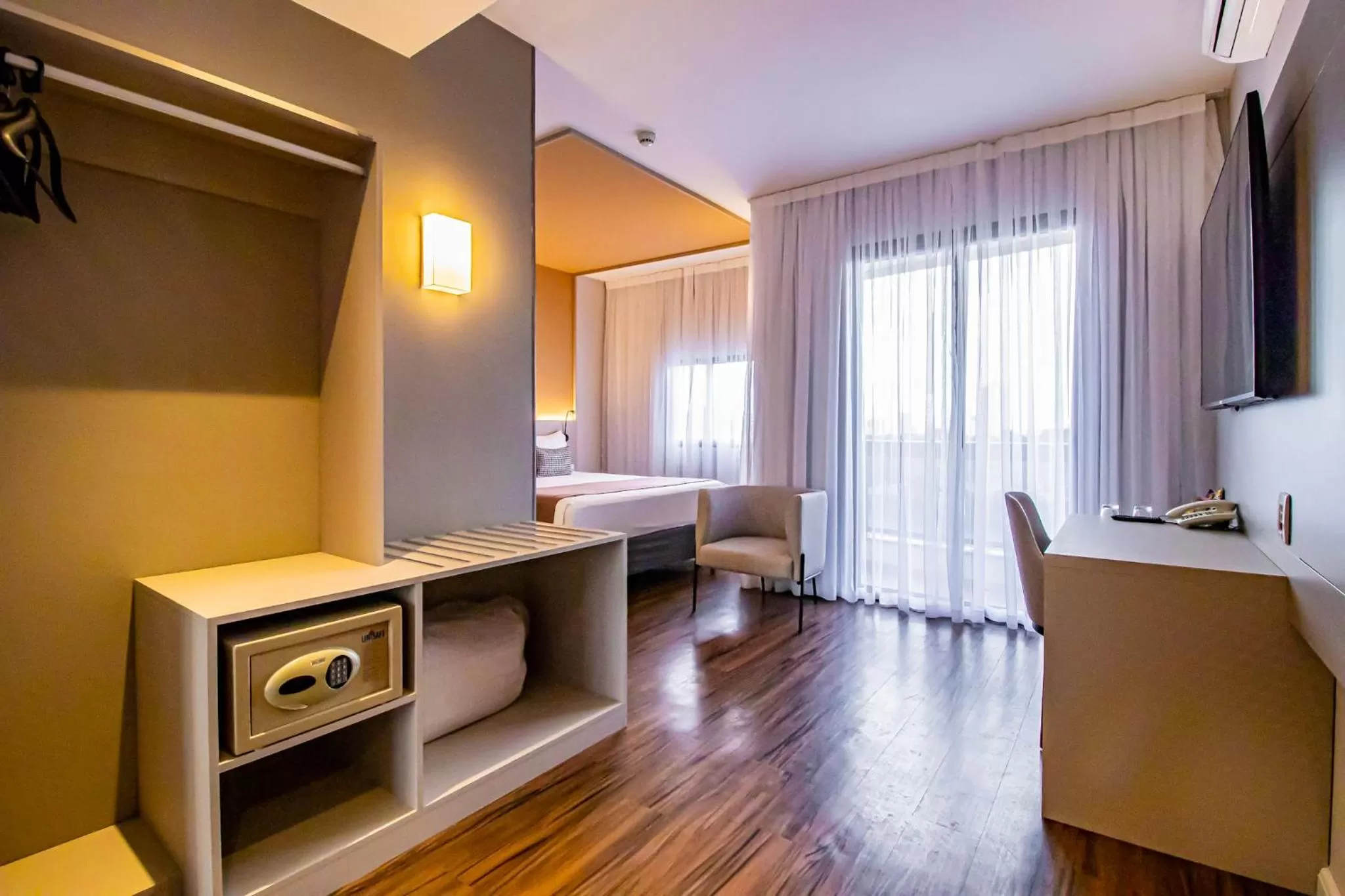 Bedroom, Bed in Blue Tree Towers Anália Franco - Tatuapé