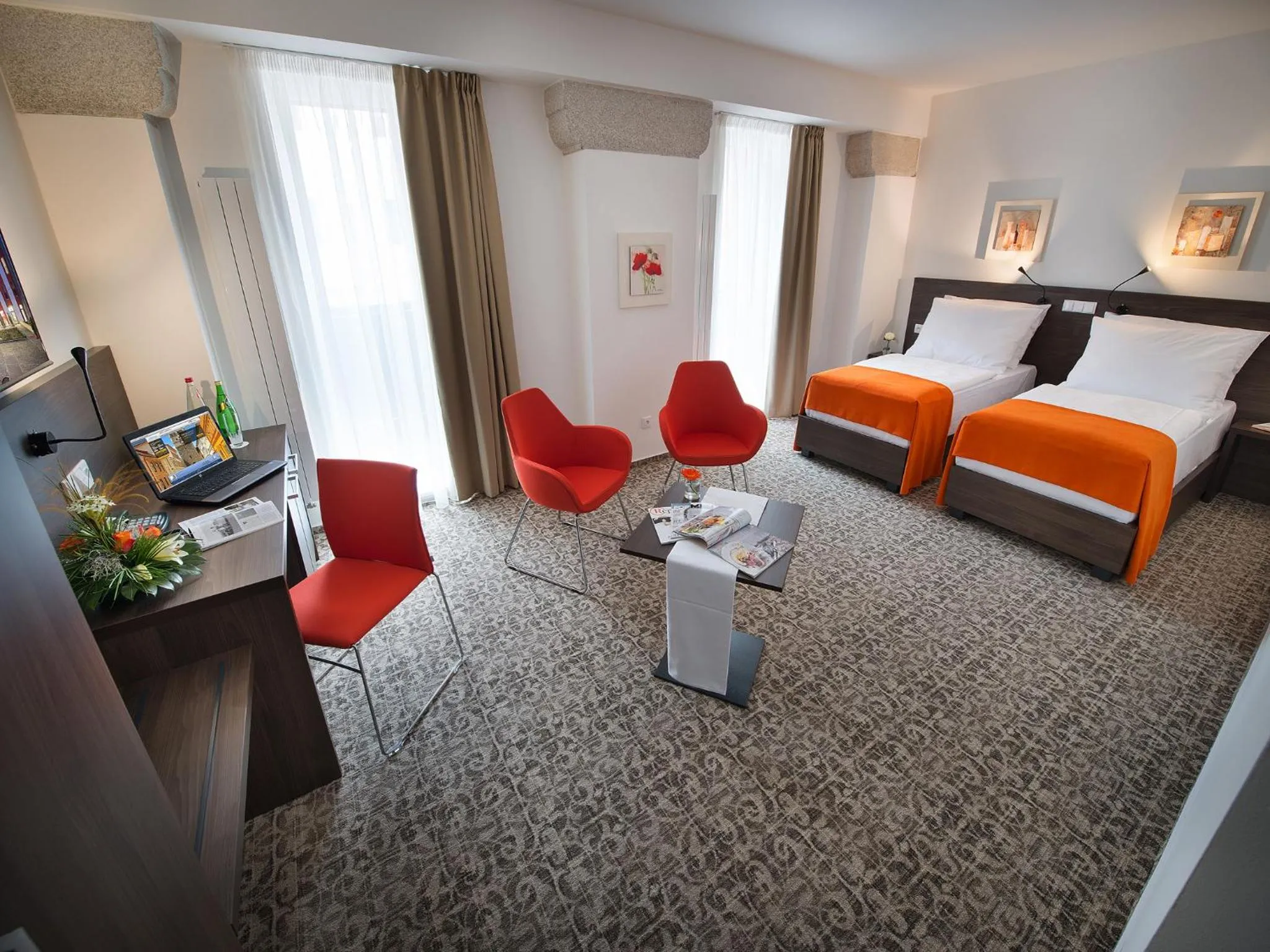 Bedroom, Bed in EA Business Hotel Jihlava