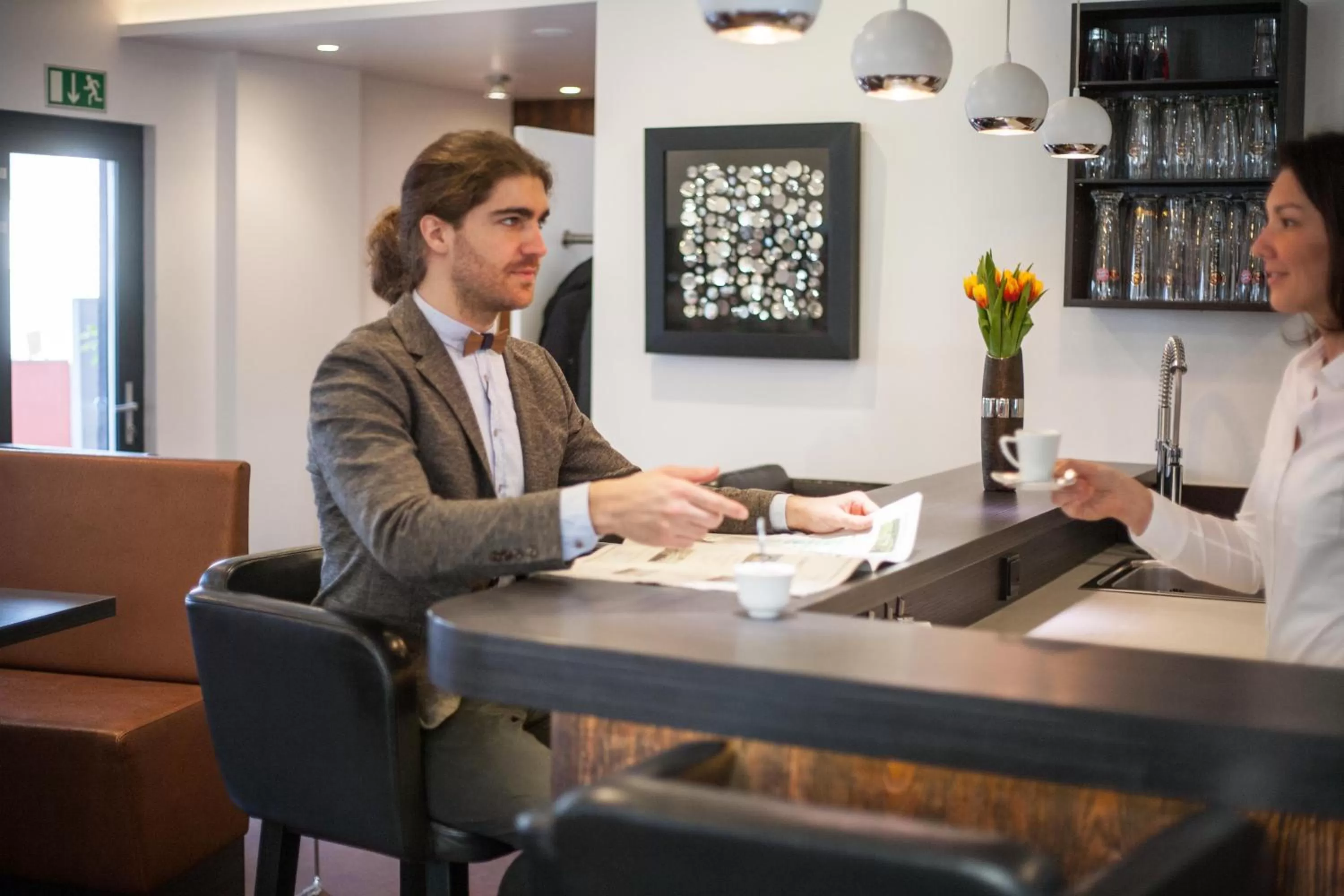 Lobby or reception in Amalienburg - Boutique & Boarding Hotel