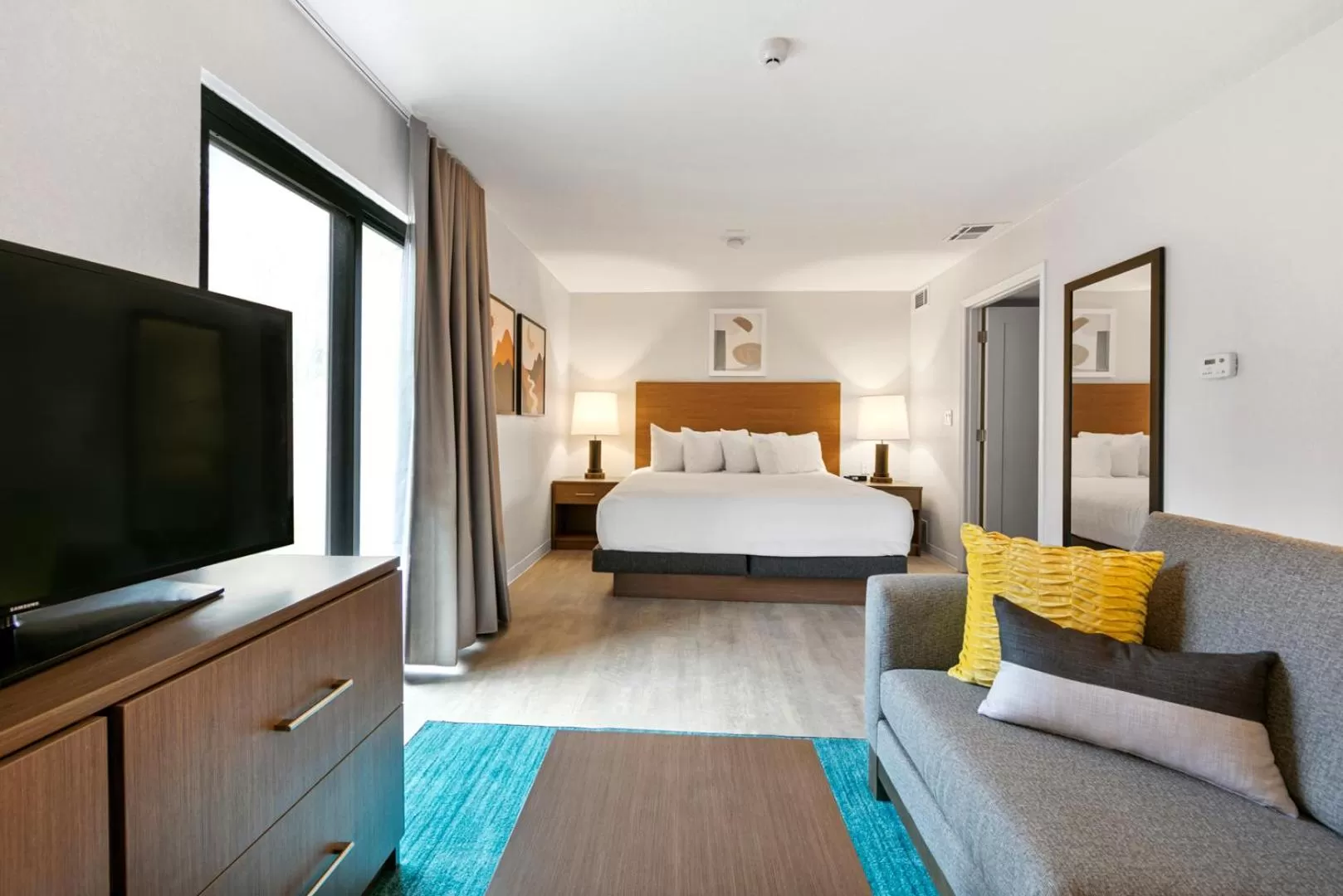 TV and multimedia, Bed in WaterWalk Extended Stay by Wyndham Atlanta Perimeter