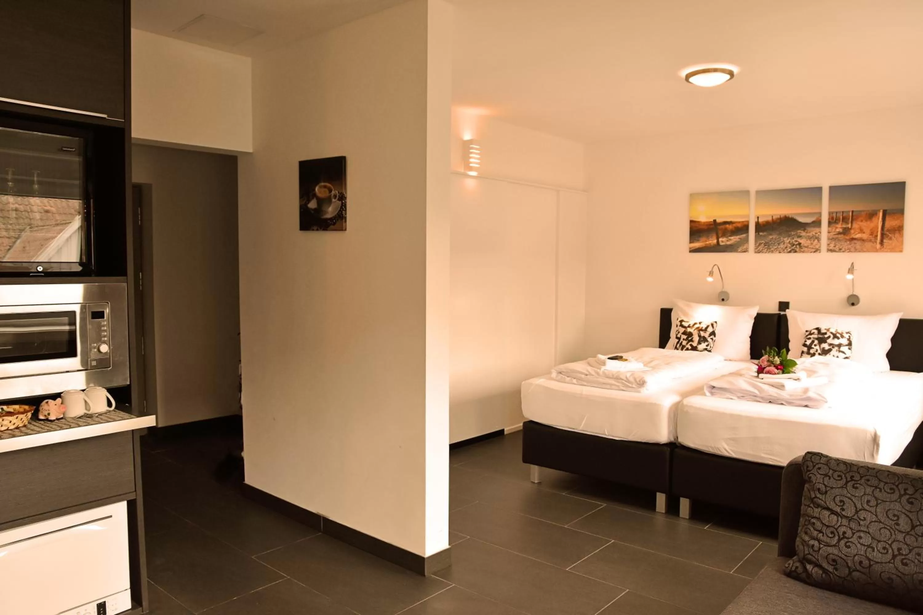 Photo of the whole room, Bed in Hotel Walsroder Hof