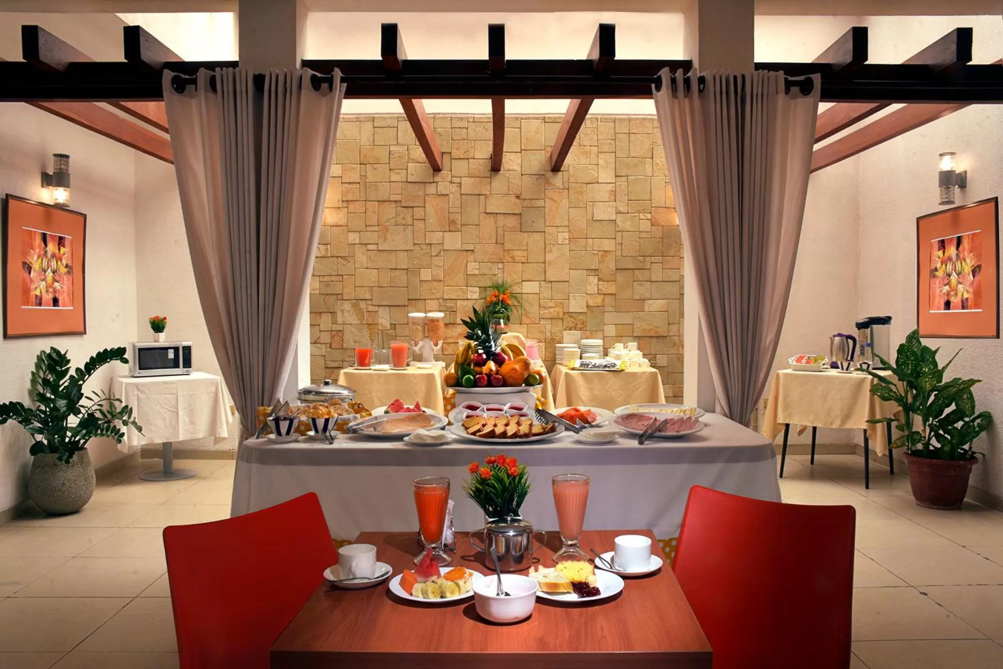 Breakfast in La Siesta Hotel