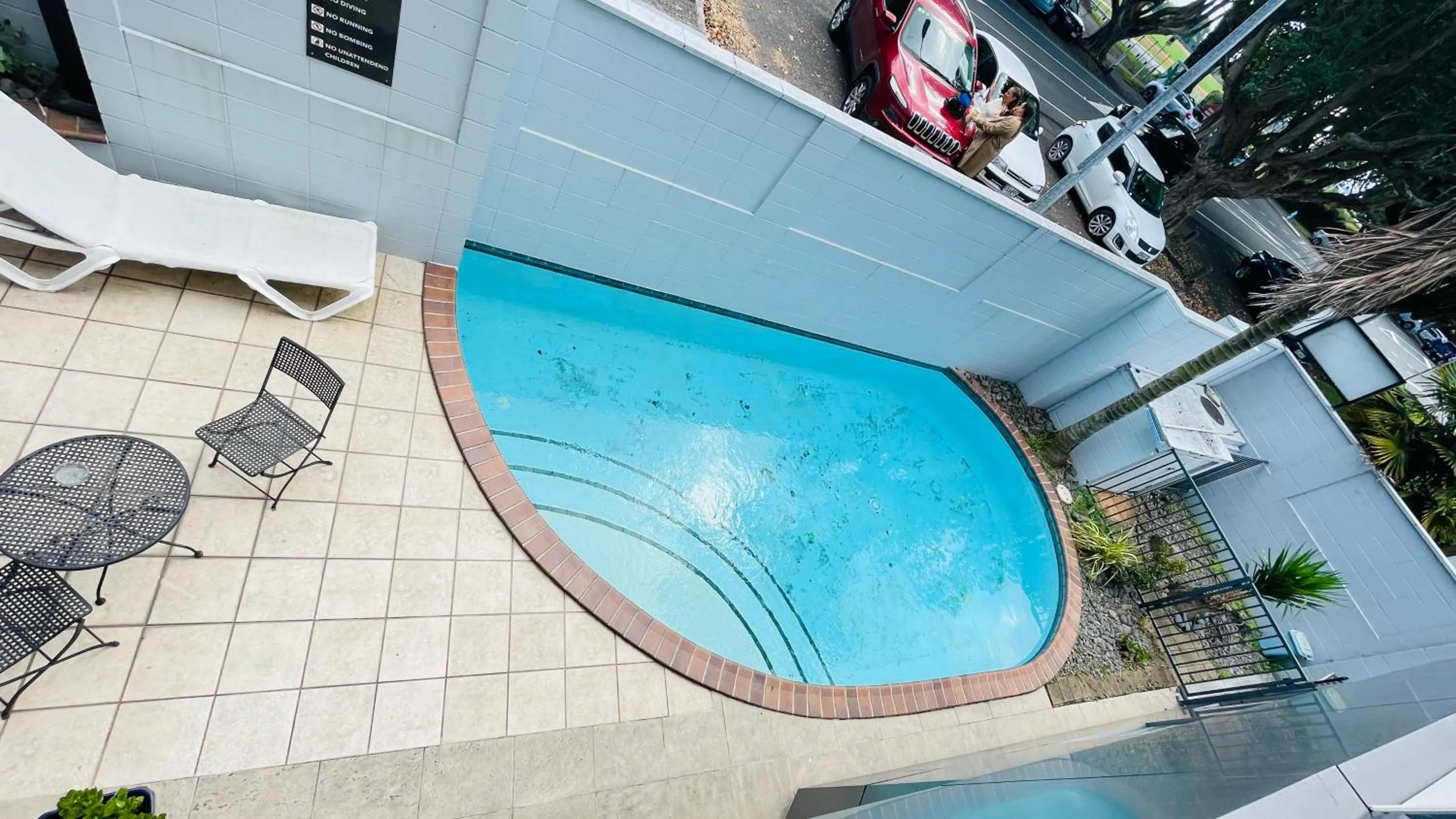 Pool view in City Suites