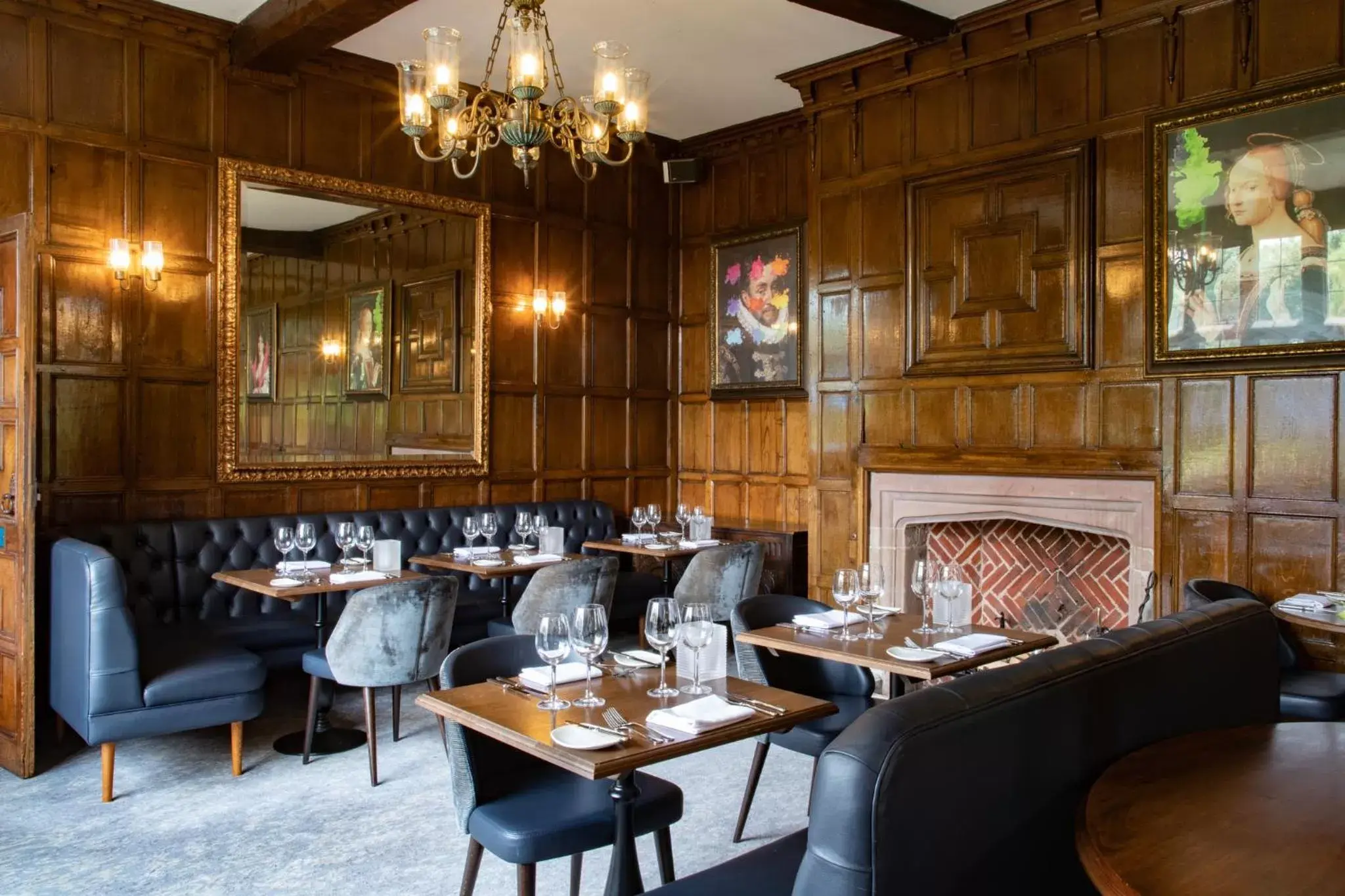 Restaurant/Places to Eat in The Billesley Manor Hotel