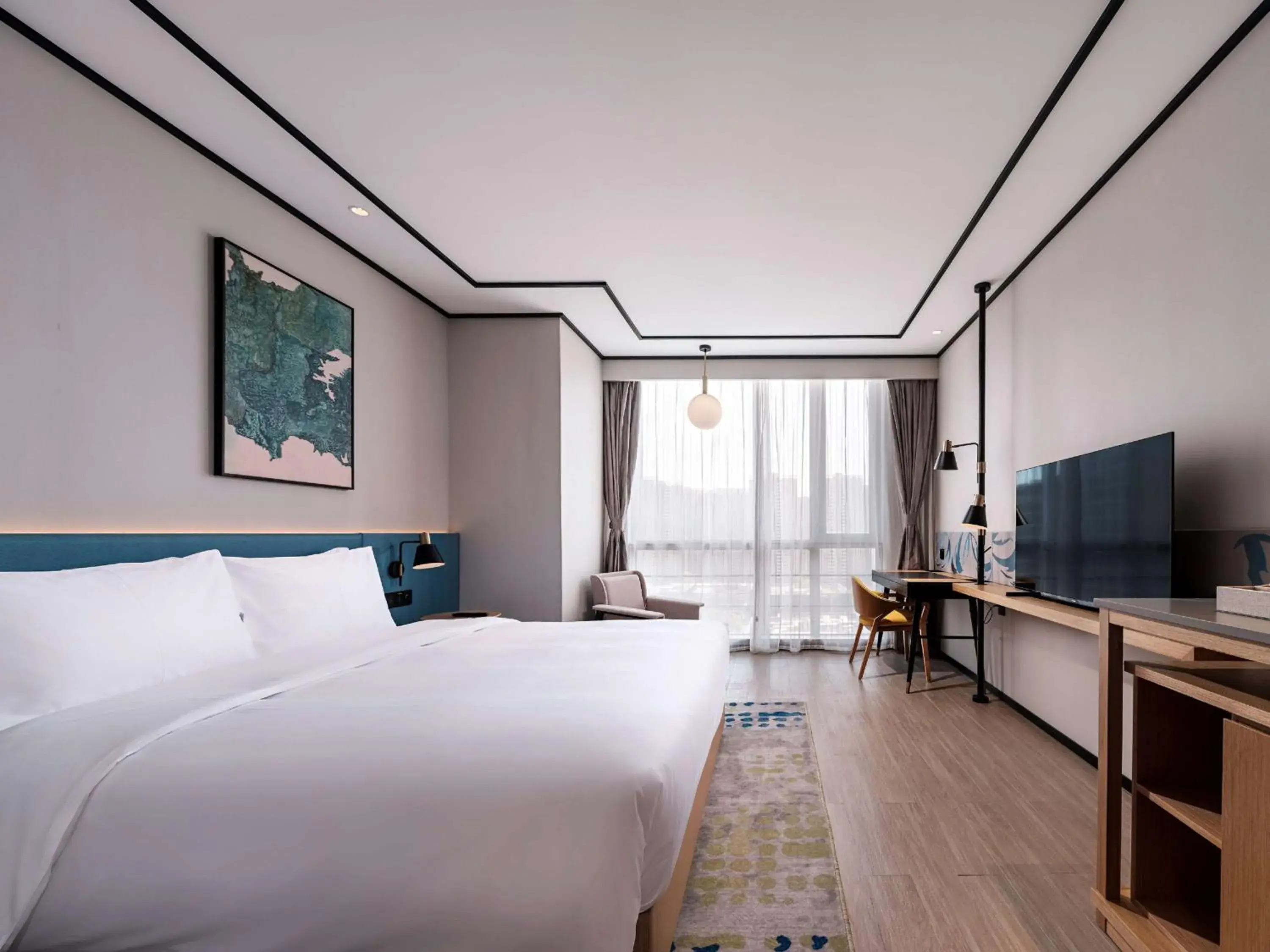 Bedroom, Bed in Hilton Garden Inn Hefei Binhu New District