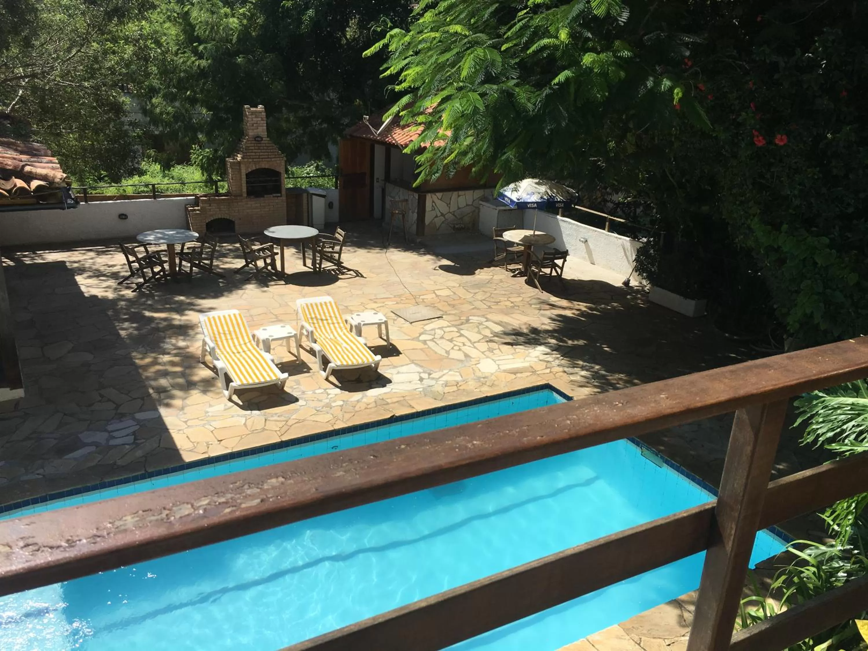 Pool view in Pousada Saint Germain