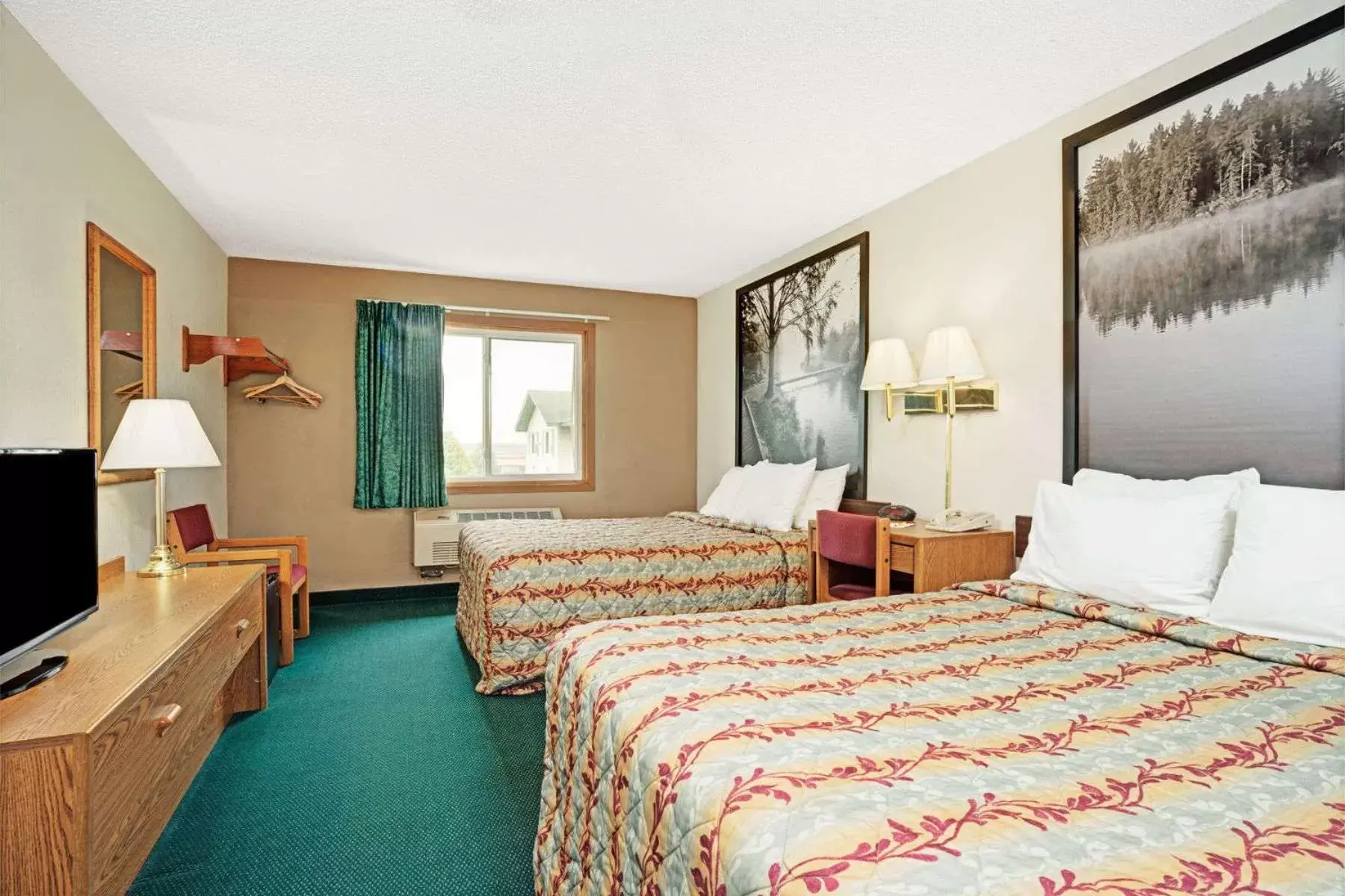 Photo of the whole room, Bed in Super 8 by Wyndham Rogers Minnesota