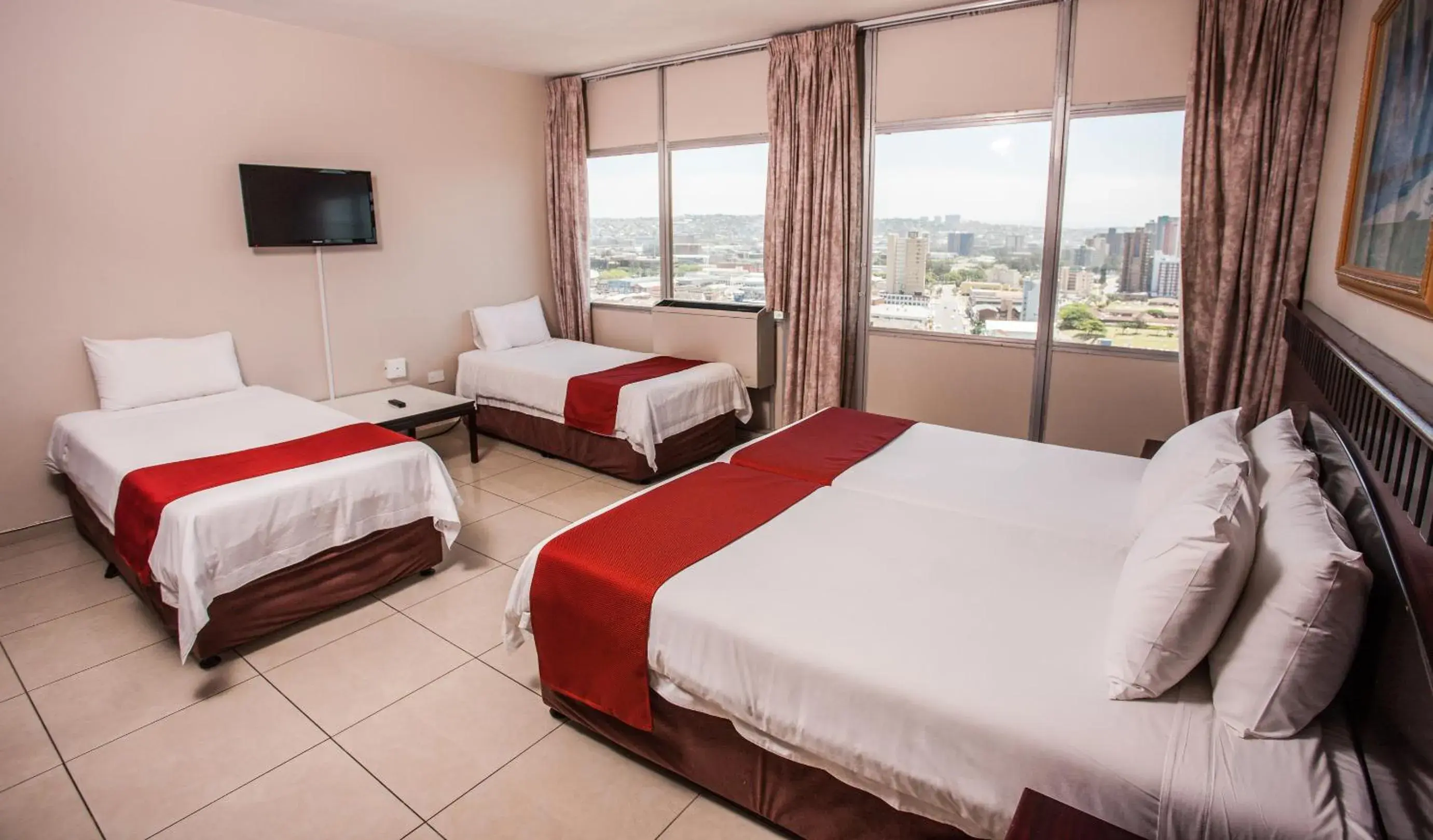 Bed in Coastlands Durban Self Catering Holiday Apartments