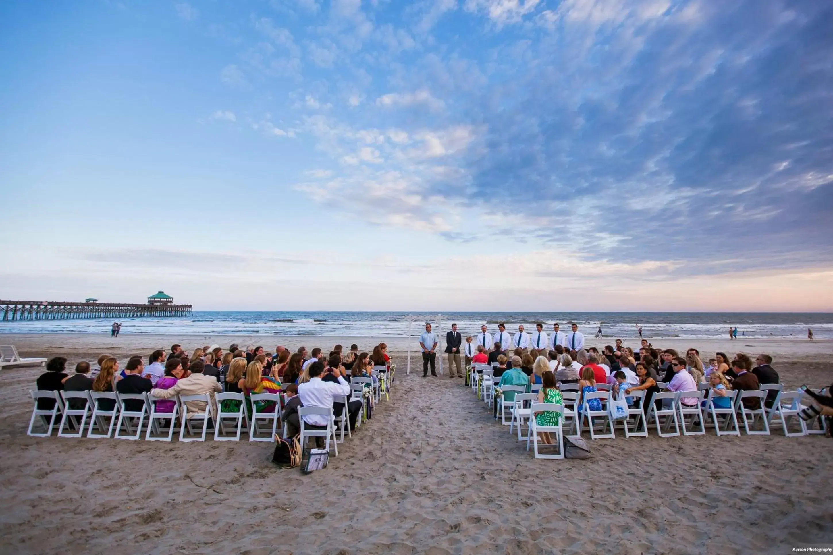 wedding, Beach in Tides Folly Beach