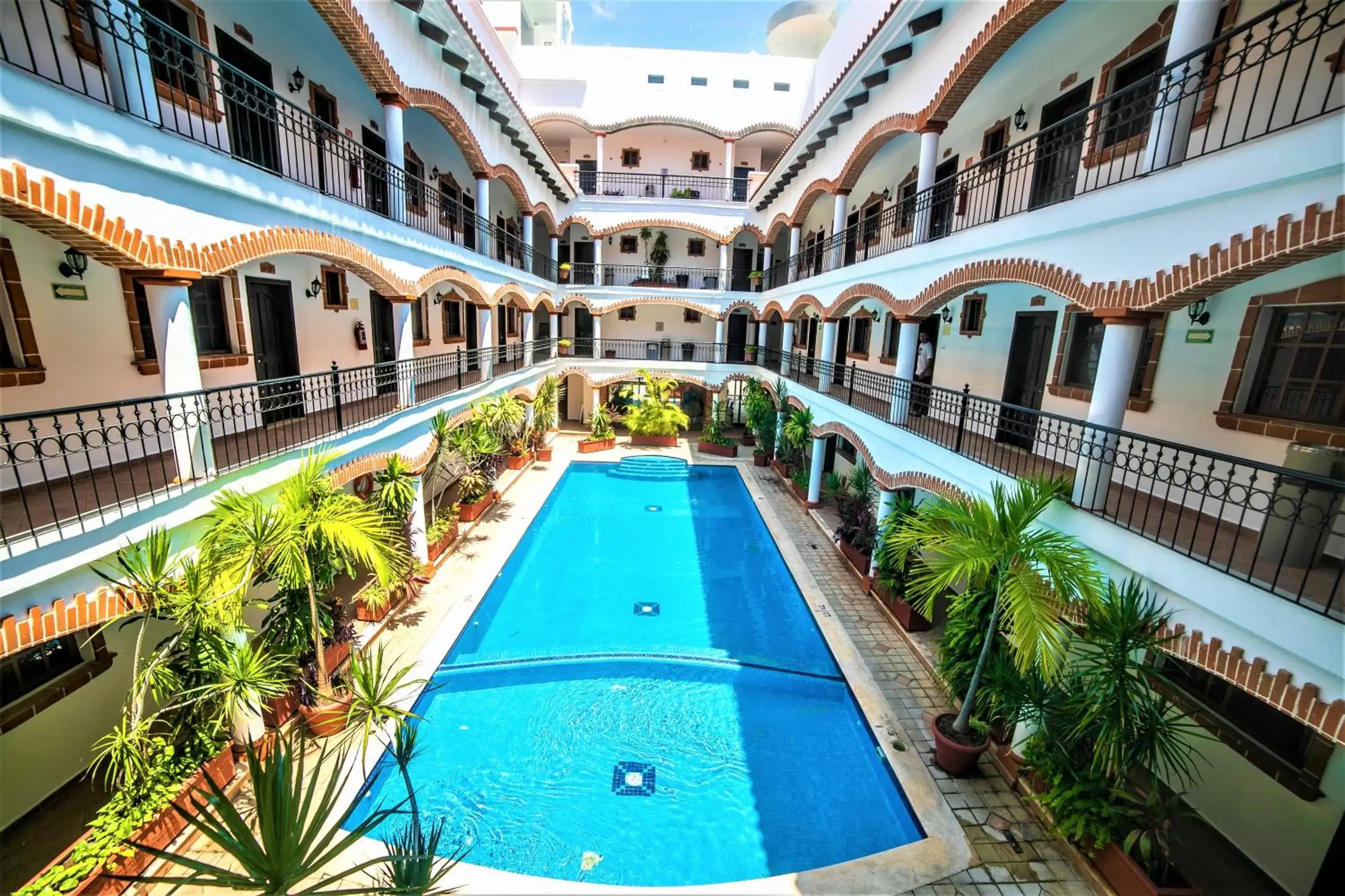 Property building, Pool View in Hotel Colonial Playa del Carmen