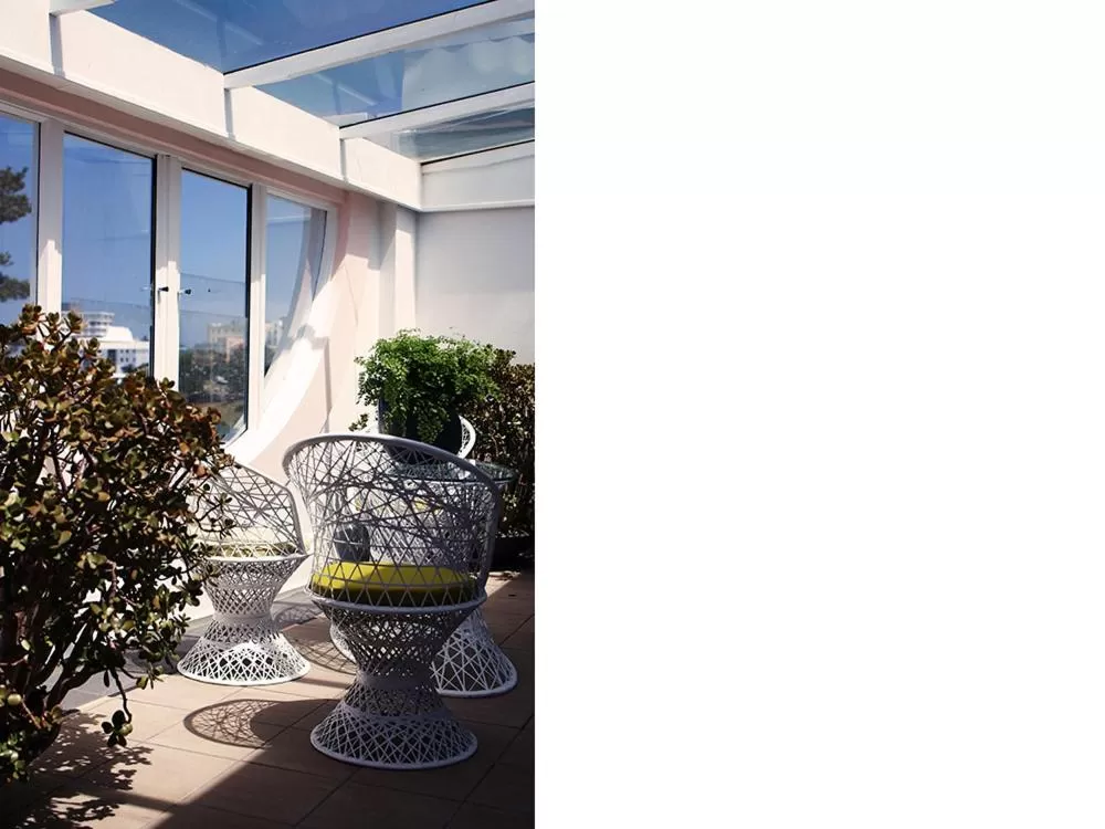 Patio in Hotel Ravesis