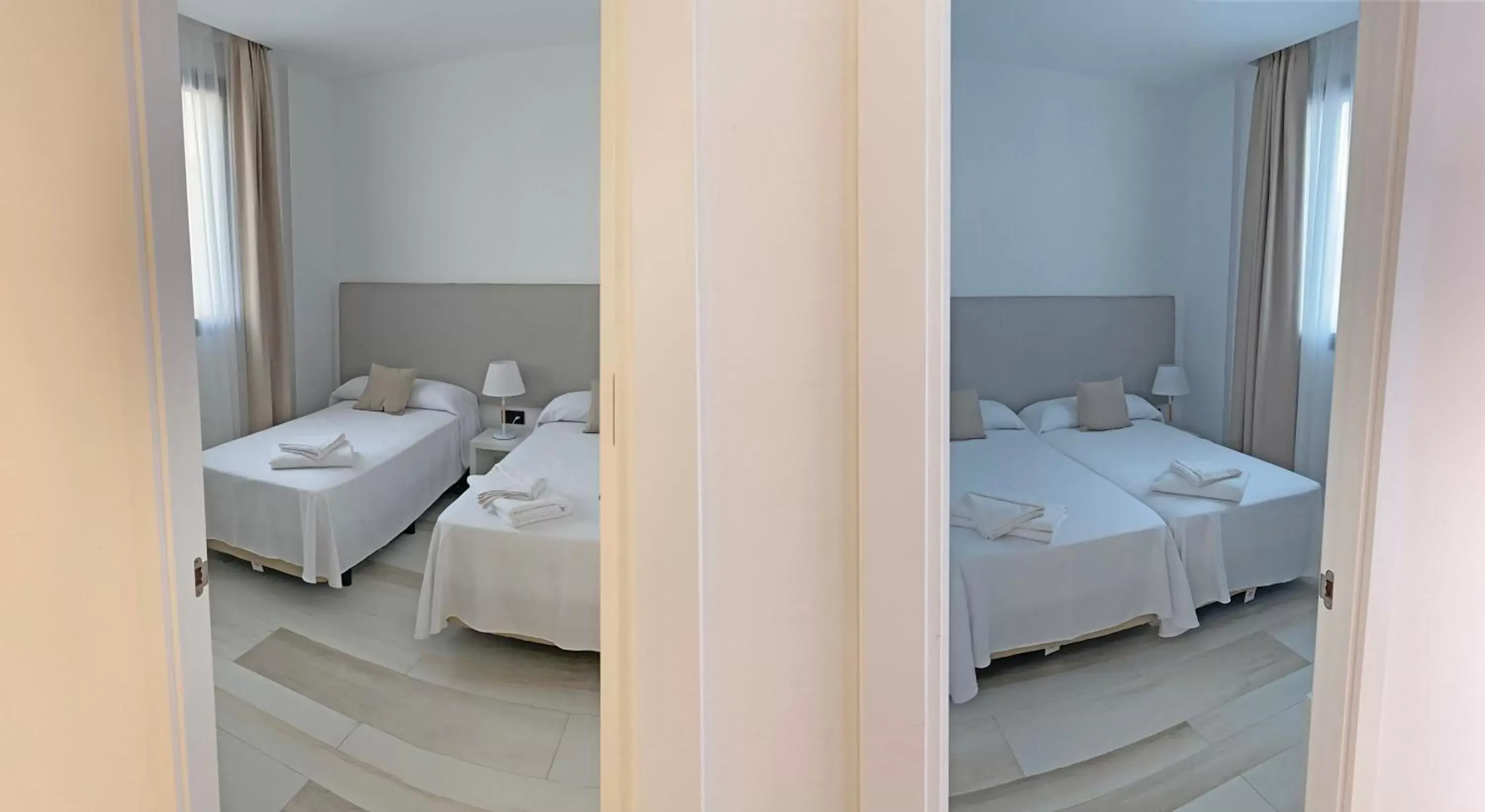 Bedroom, Bed in AZAHAR BEACH Apartments & Spa