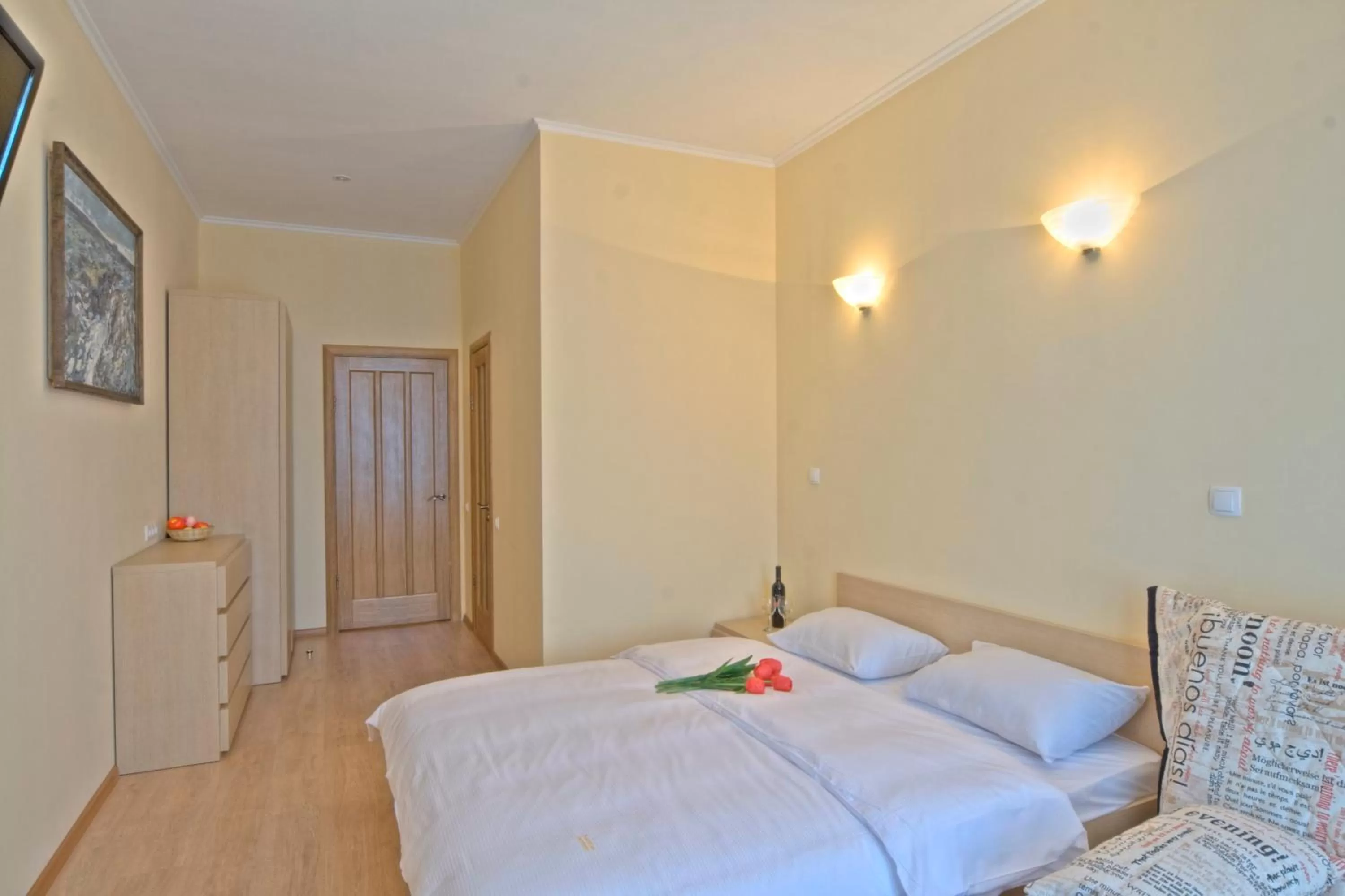 Bedroom, Bed in Heart Kyiv Apart-Hotel