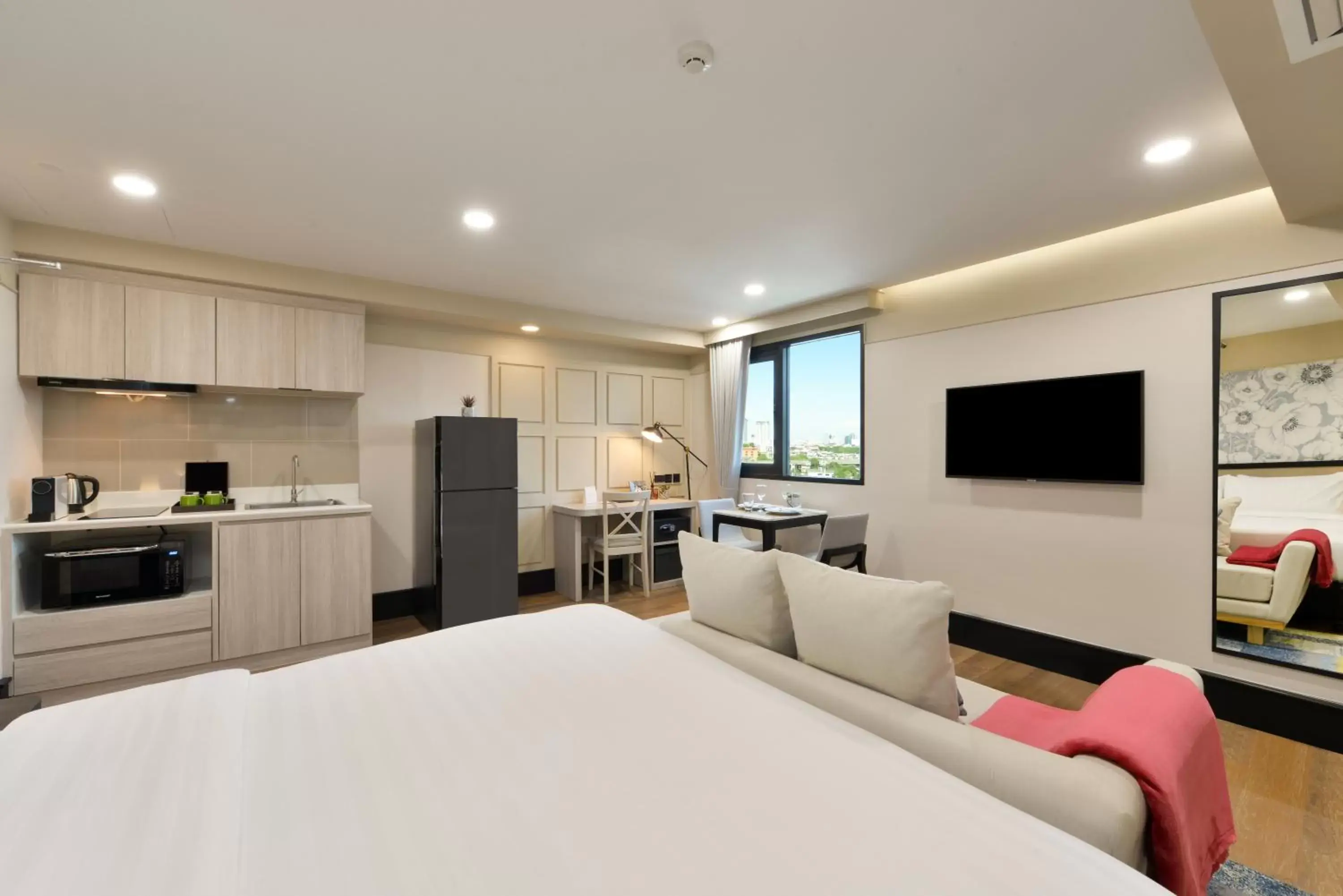 Bedroom in Oakwood Hotel & Residence Bangkok SHA Plus Certified