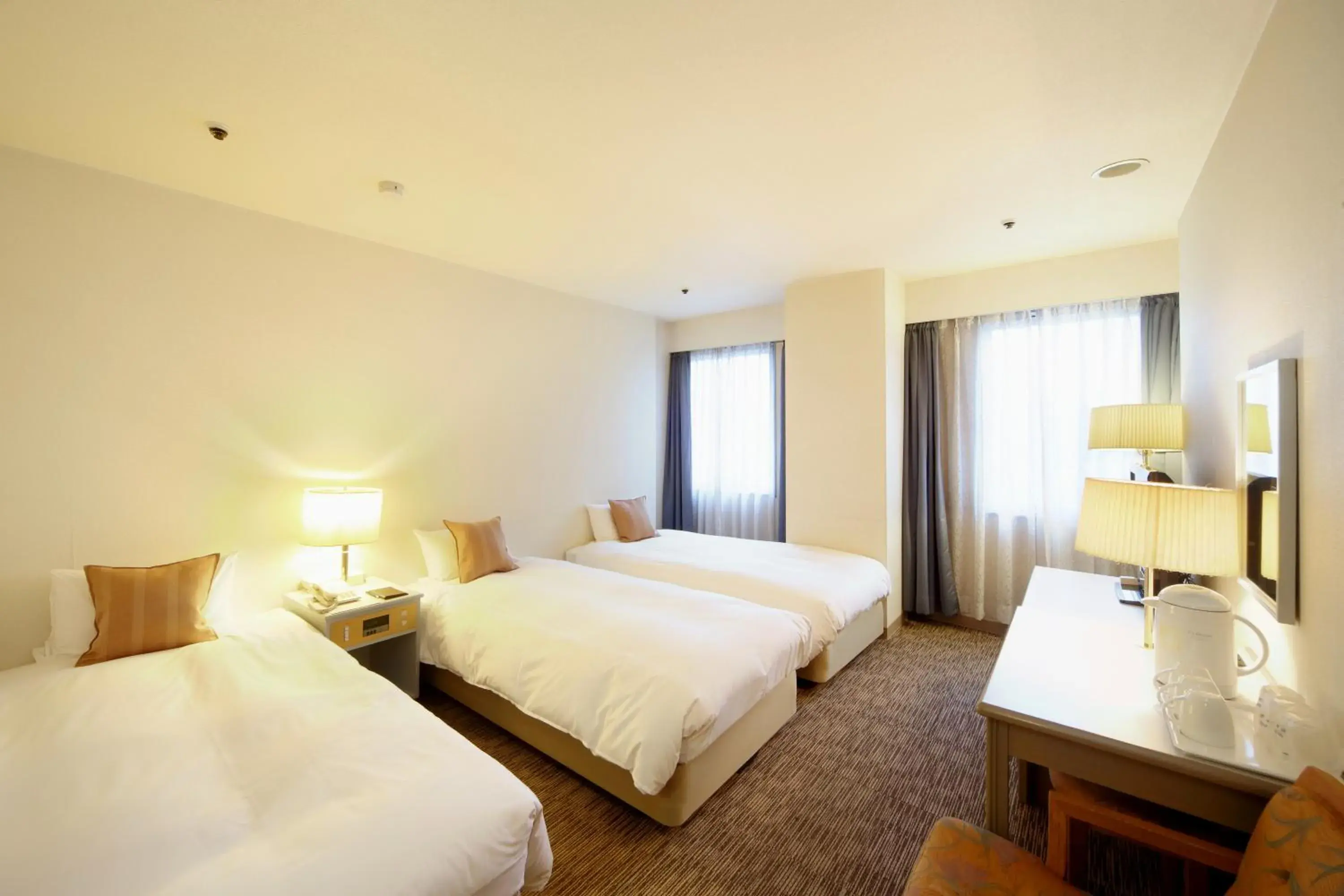 Day, Bed in Asahikawa Toyo Hotel