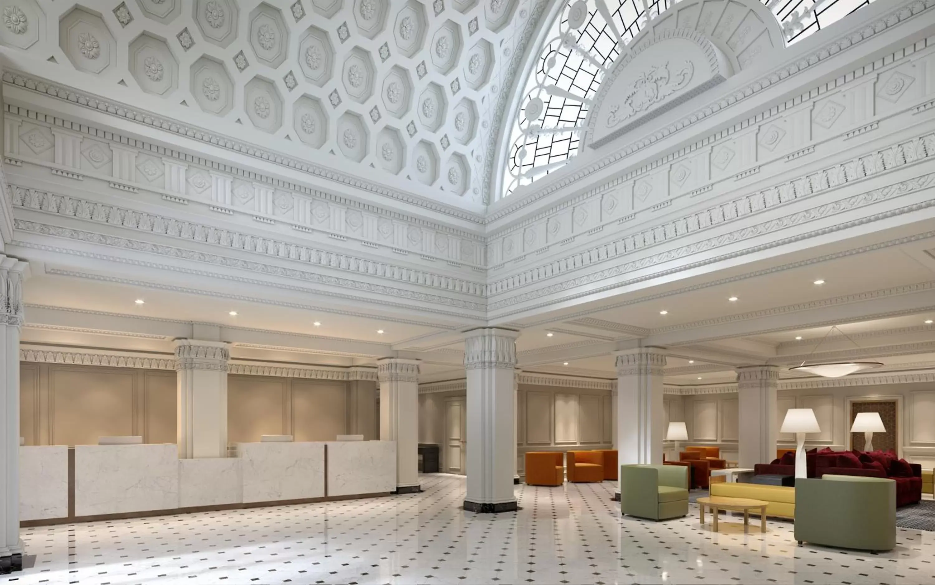 Lobby or reception, Banquet Facilities in Hamilton Hotel - Washington DC