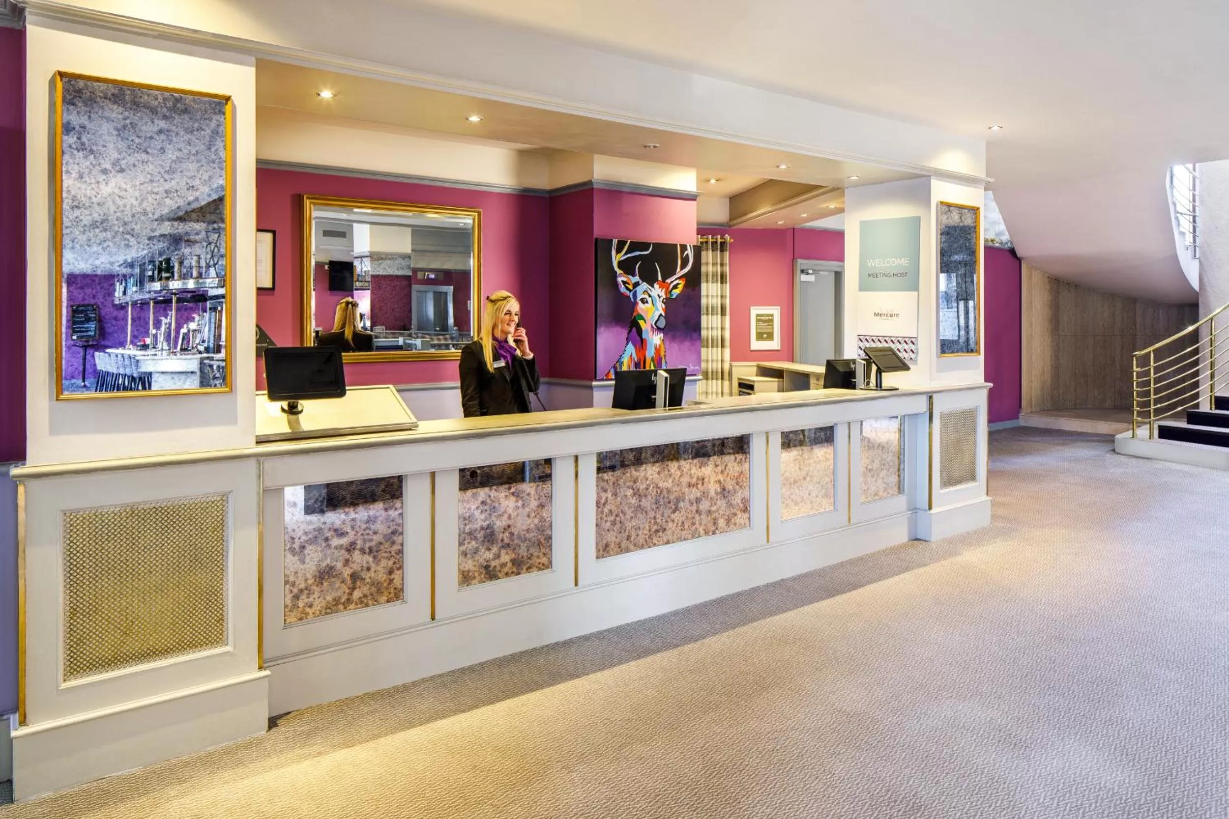 Lobby or reception in Mercure Ayr Hotel