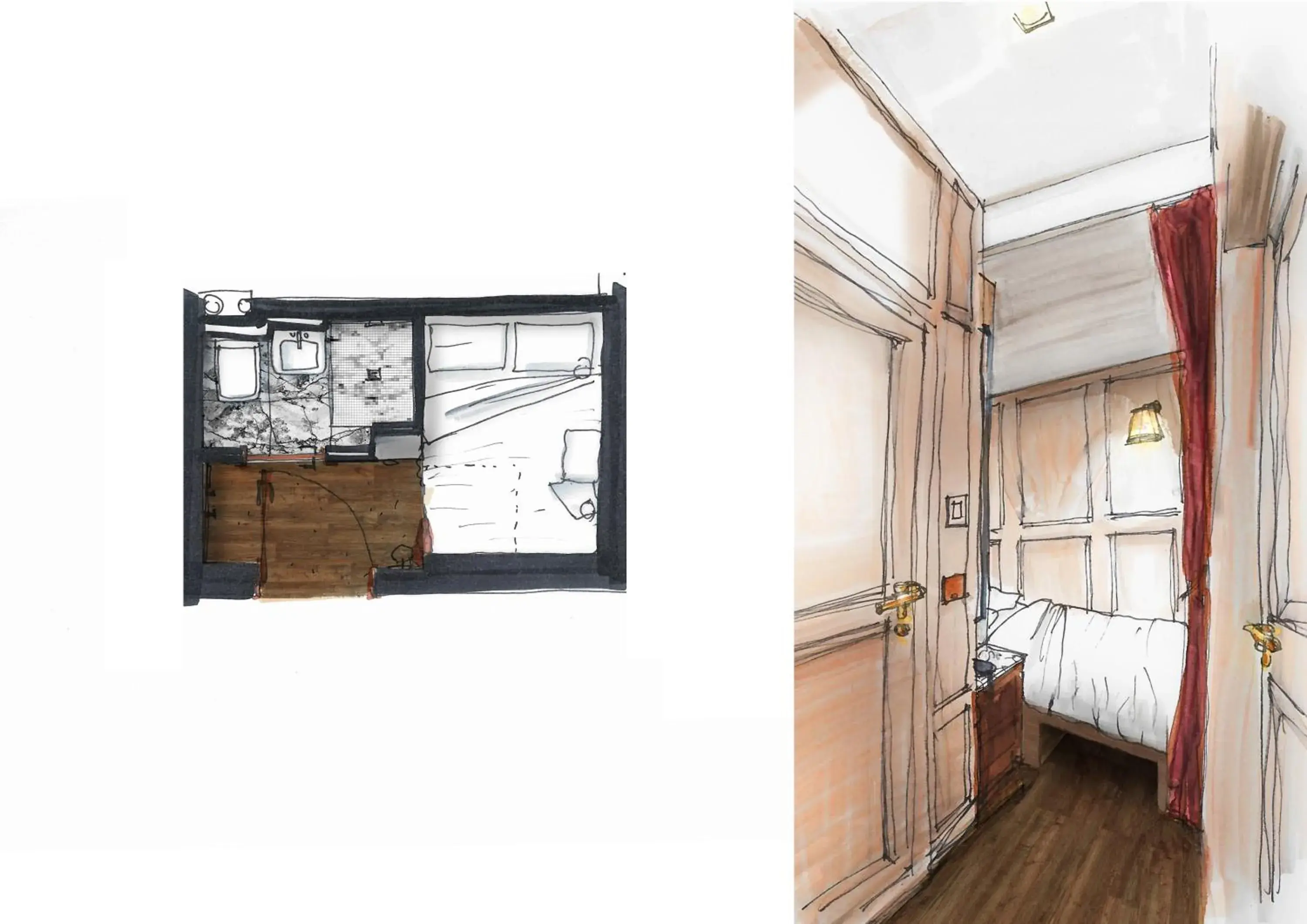 Bed in Mimi's Hotel Soho Bed in Mimi's Hotel Soho