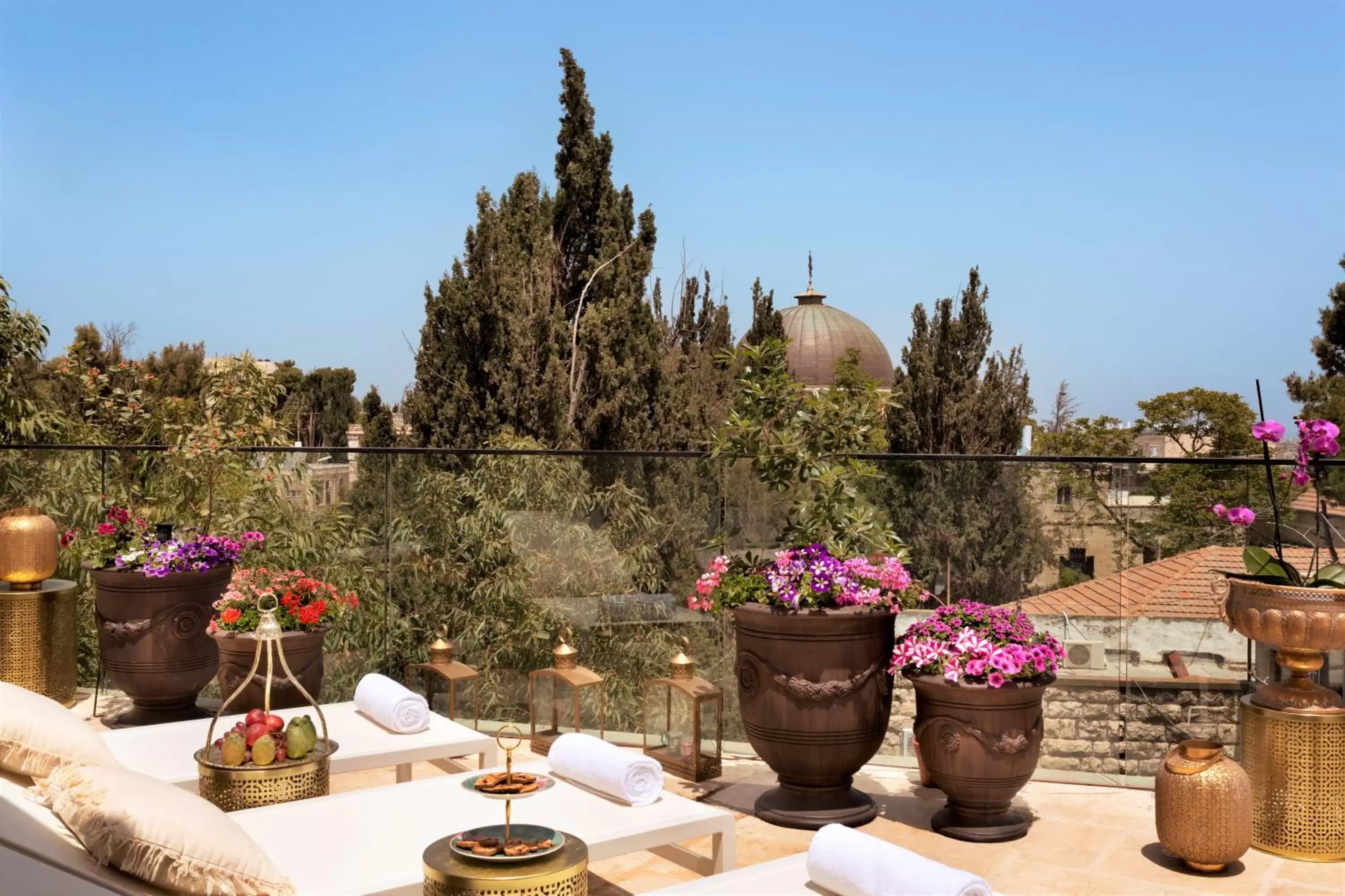 Balcony/Terrace in Villa Brown Jerusalem, a member of Brown Hotels