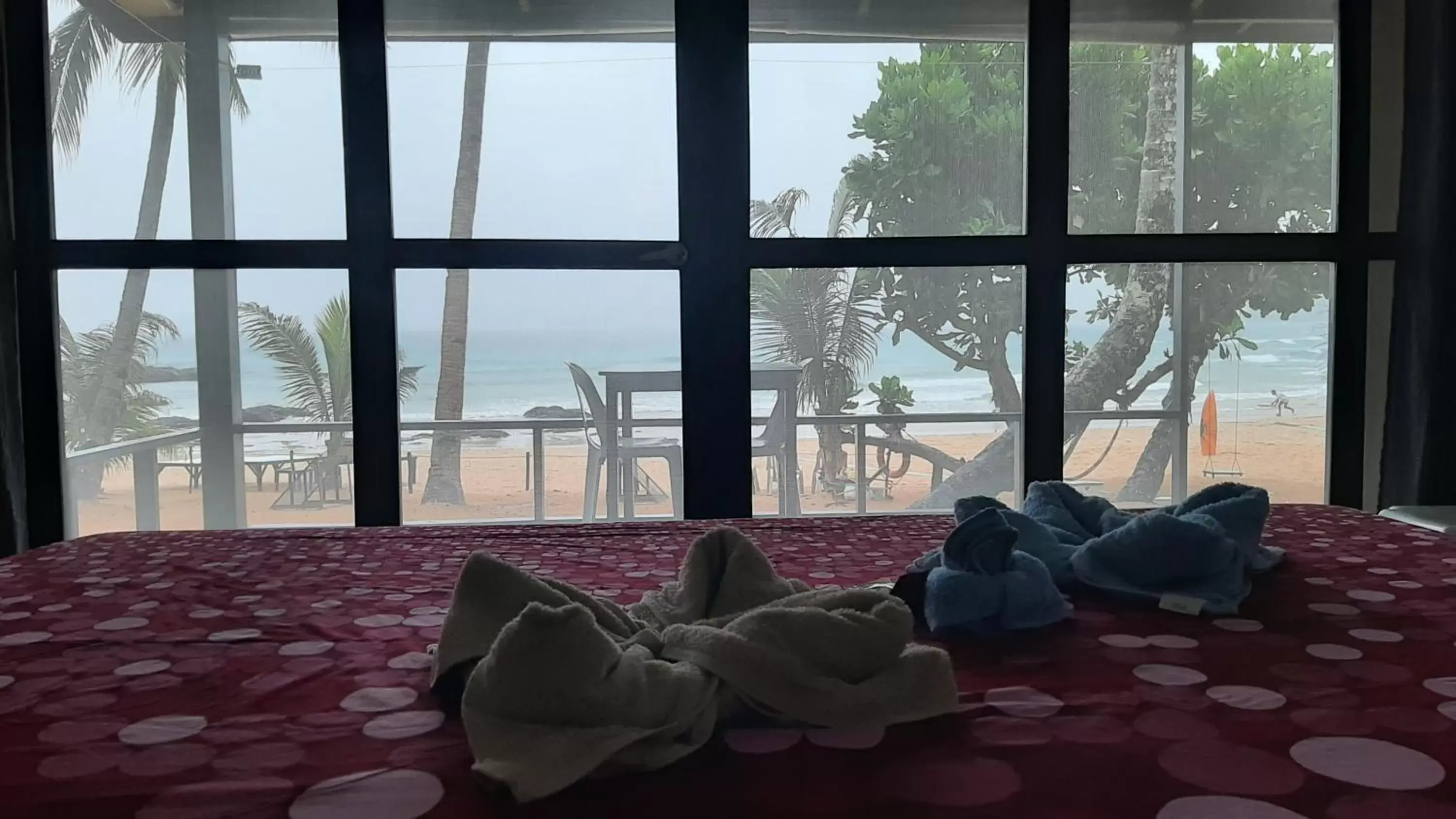 View (from property/room), Bed in Duli Beach Resort View (from property/room), Bed in Duli Beach Resort