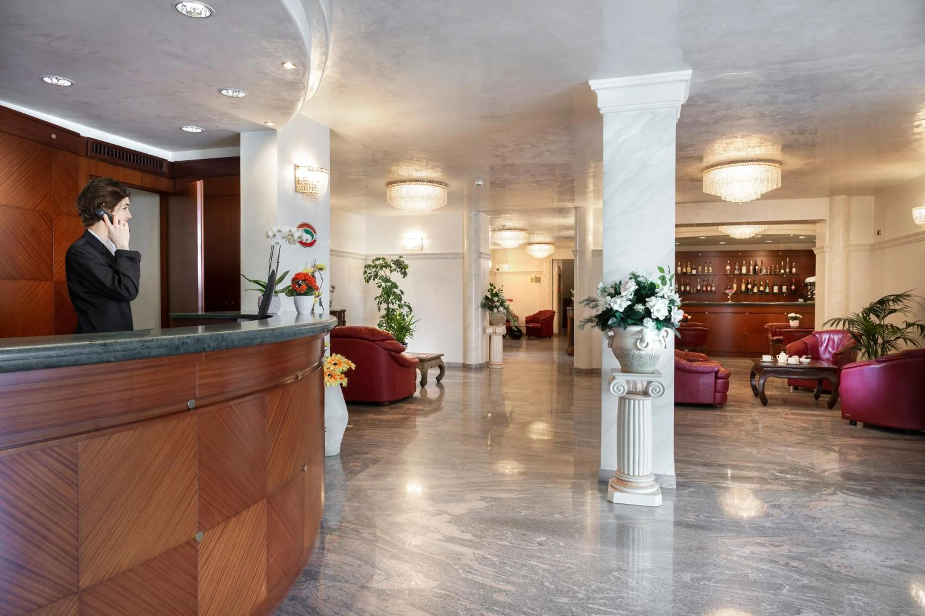 Lobby or reception in Hotel Gallia Palace