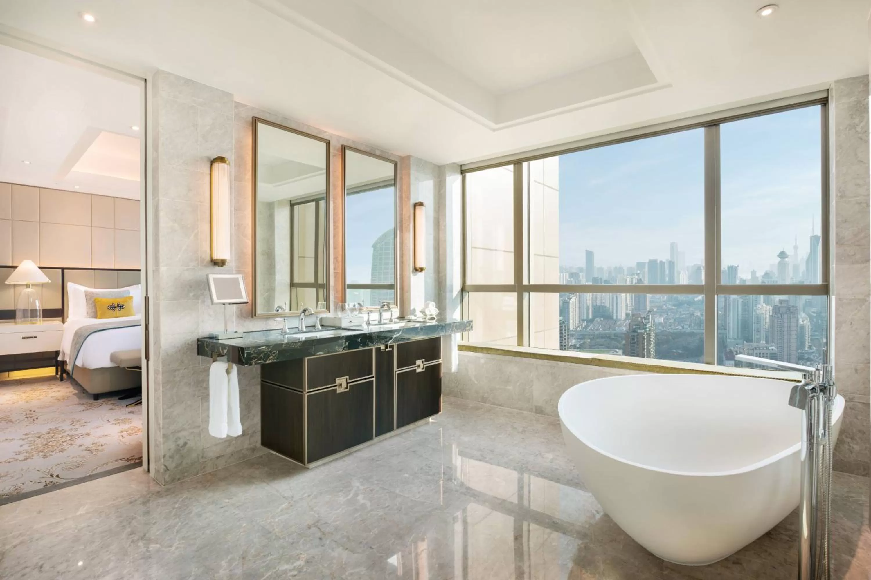 Bathroom in The St Regis Shanghai Jingan - Where Downtown Luxury Meets Legendary Old Shanghai Jazz