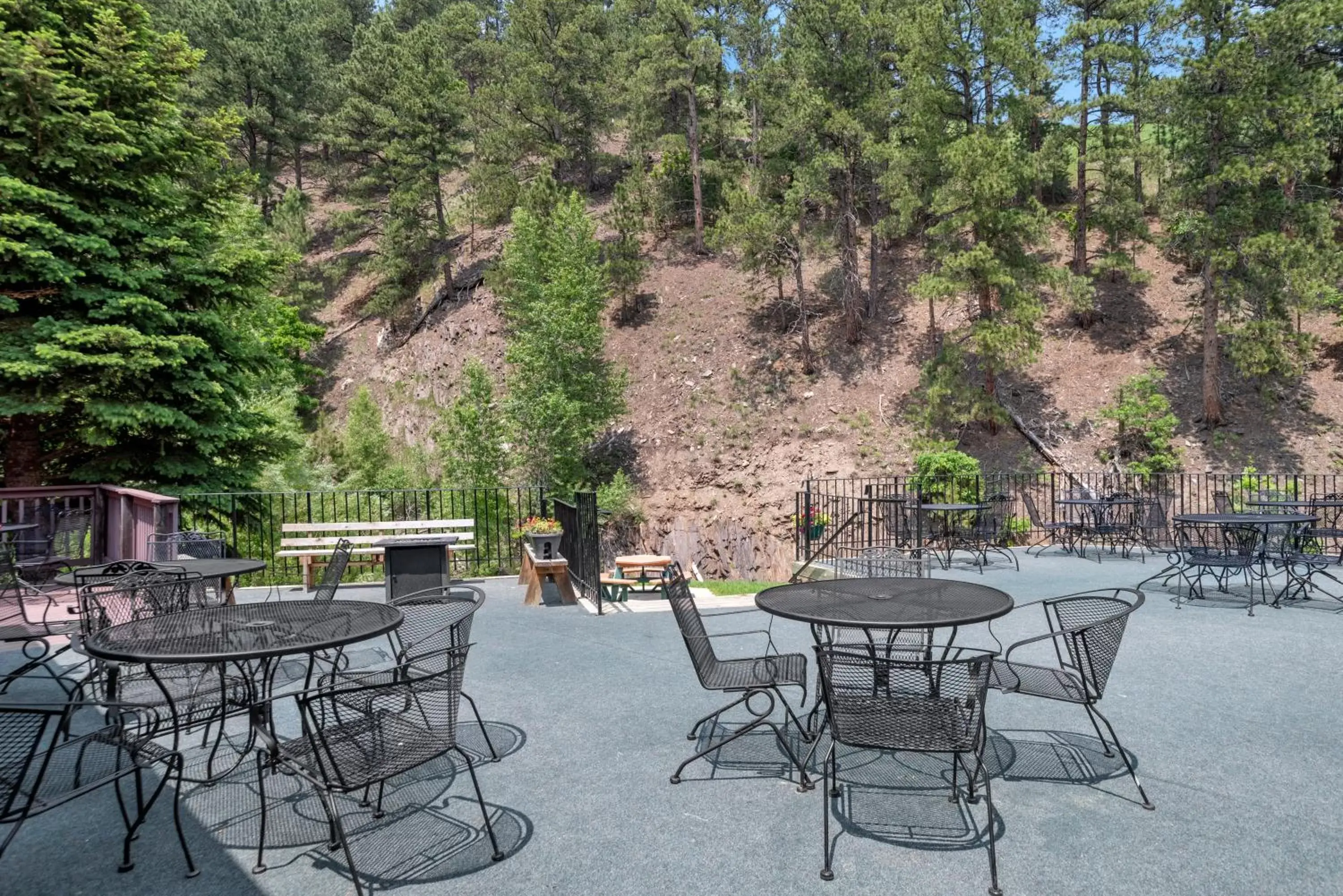 Balcony/Terrace, Restaurant/Places to Eat in Deadwood Gulch Resort, Trademark Collection by Wyndham