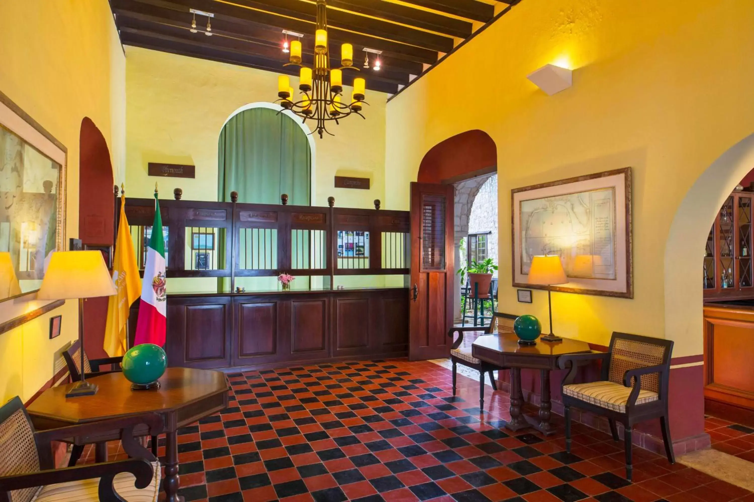 Lobby or reception in Hacienda Campeche Lobby or reception in Hacienda Campeche