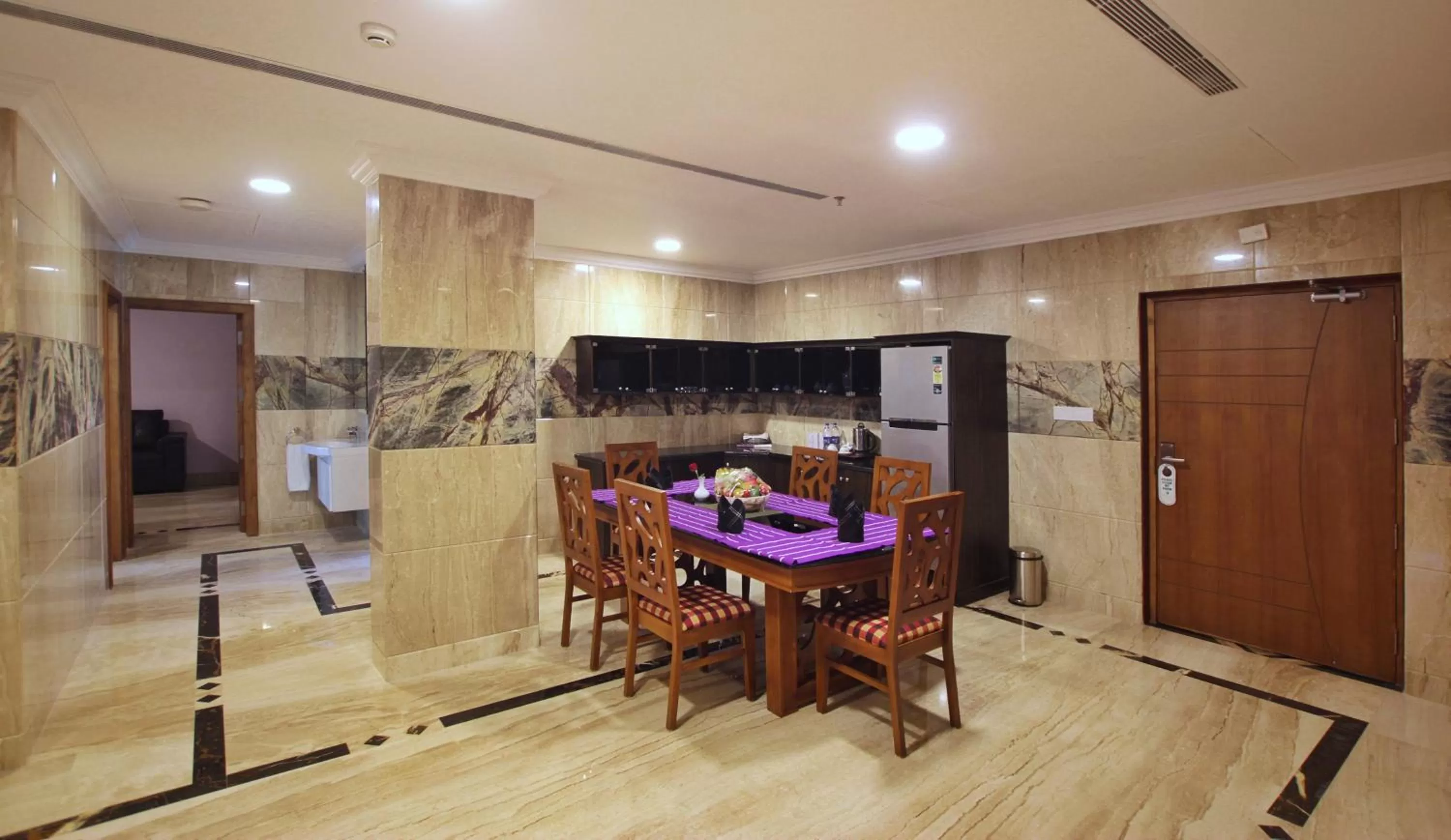 Dining area in Seashore Residency