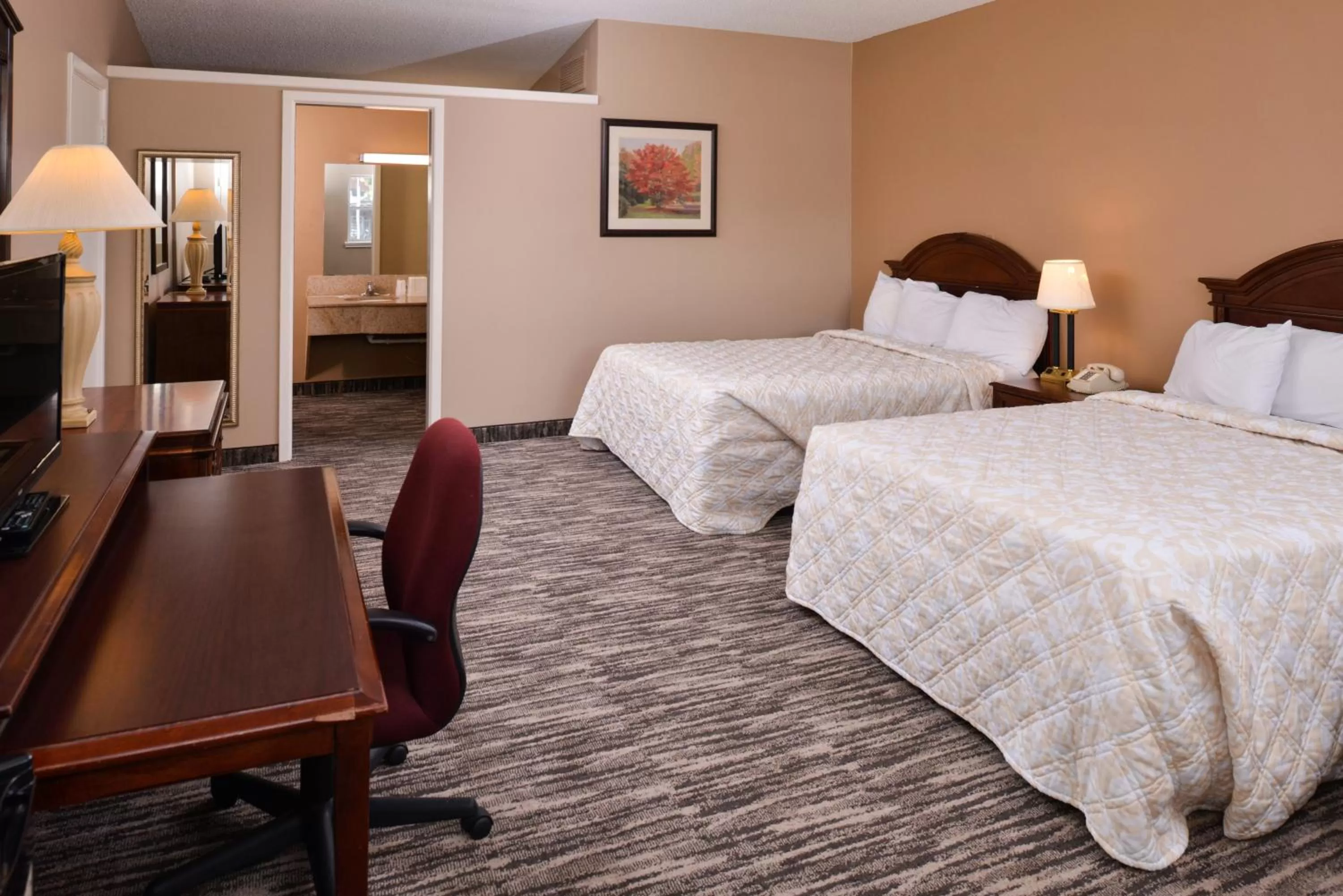 Bed in Ranch House Motel