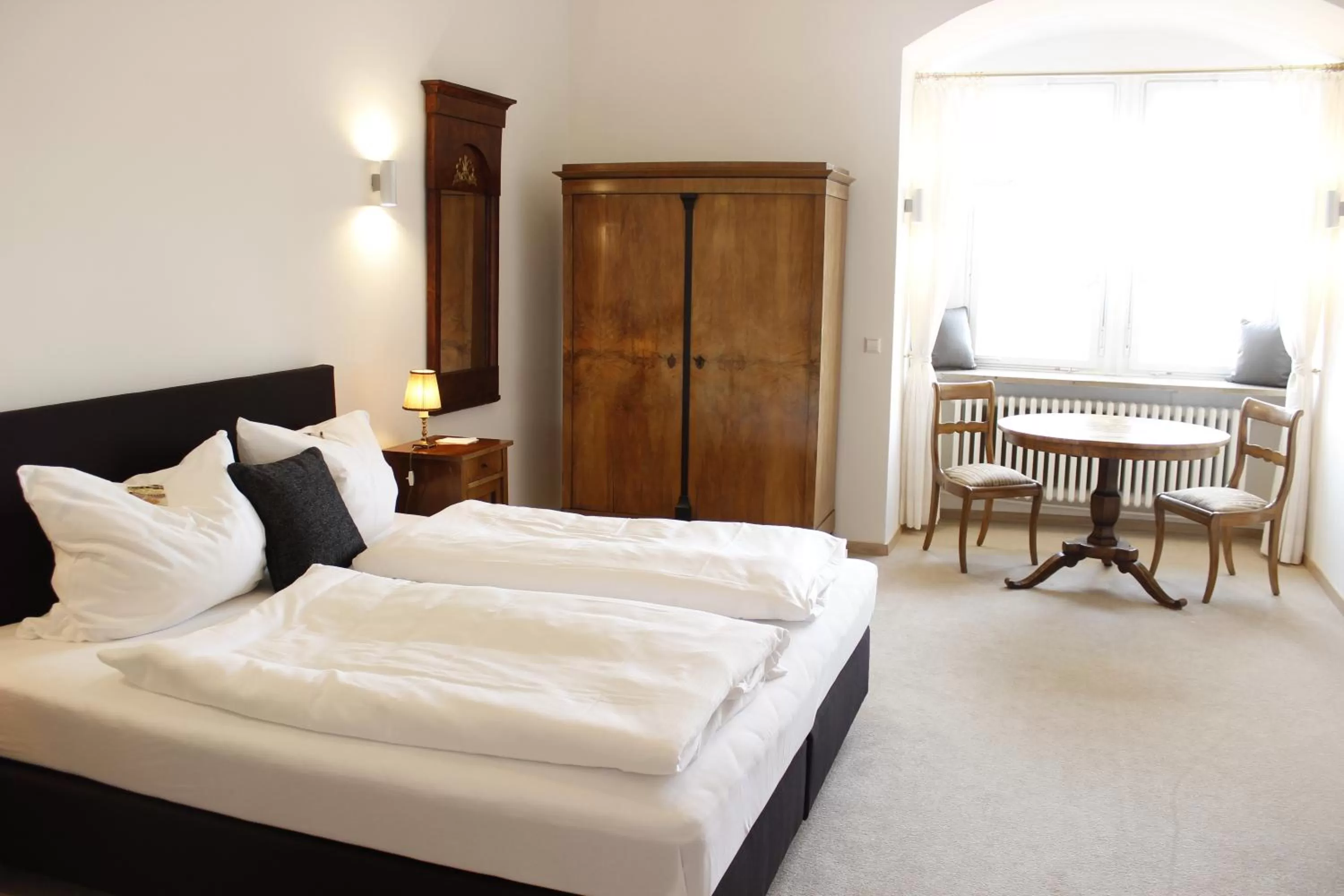 Decorative detail, Bed in BioHotel Schloss Kirchberg