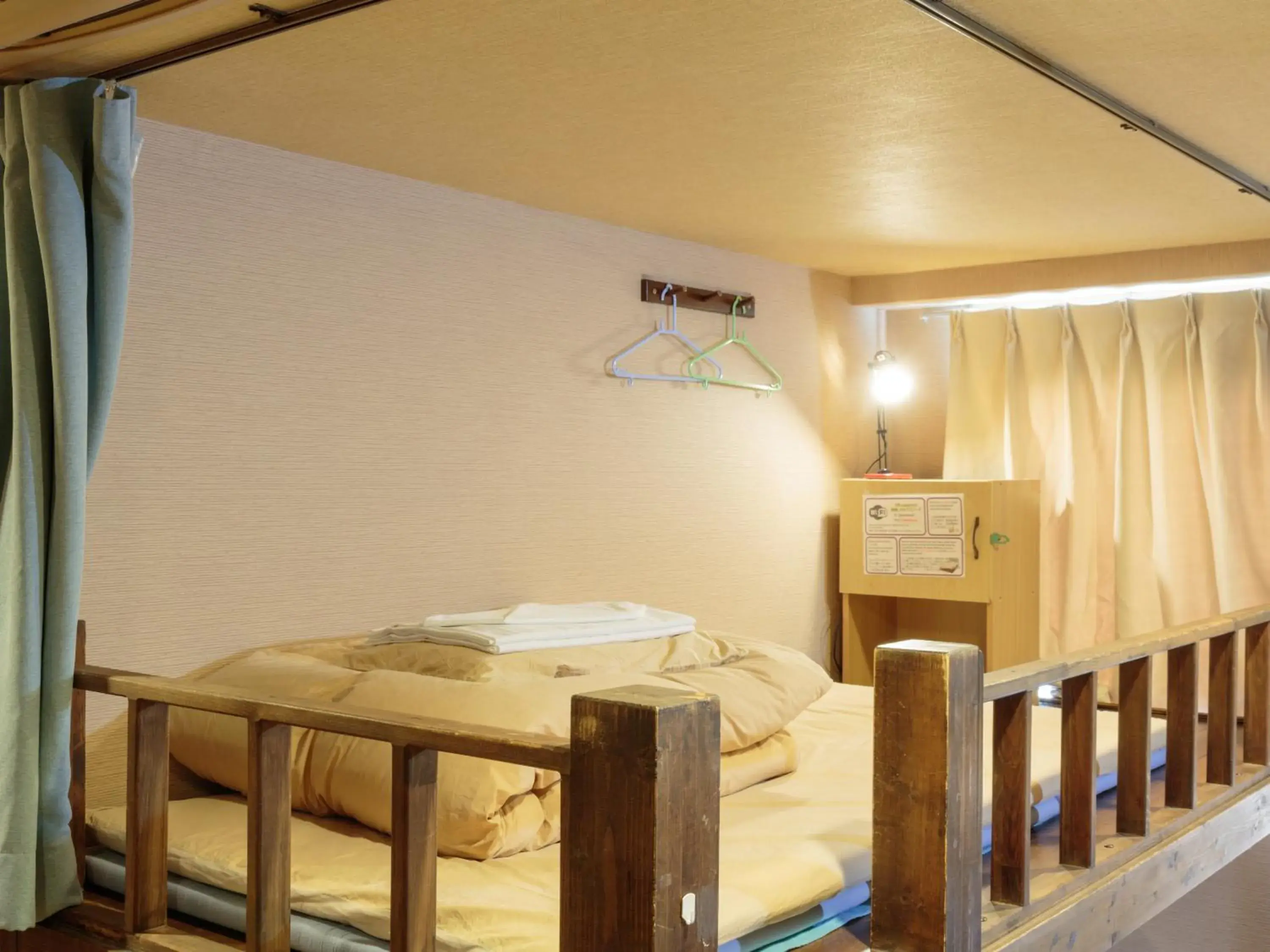 bunk bed in Kyoto Hana Hostel