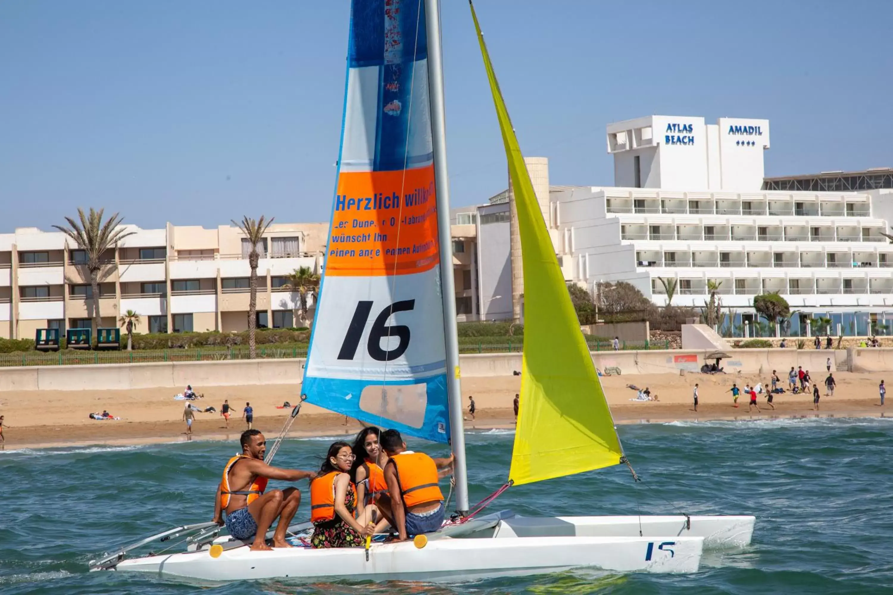 People, Windsurfing in Atlas Amadil Beach Hotel