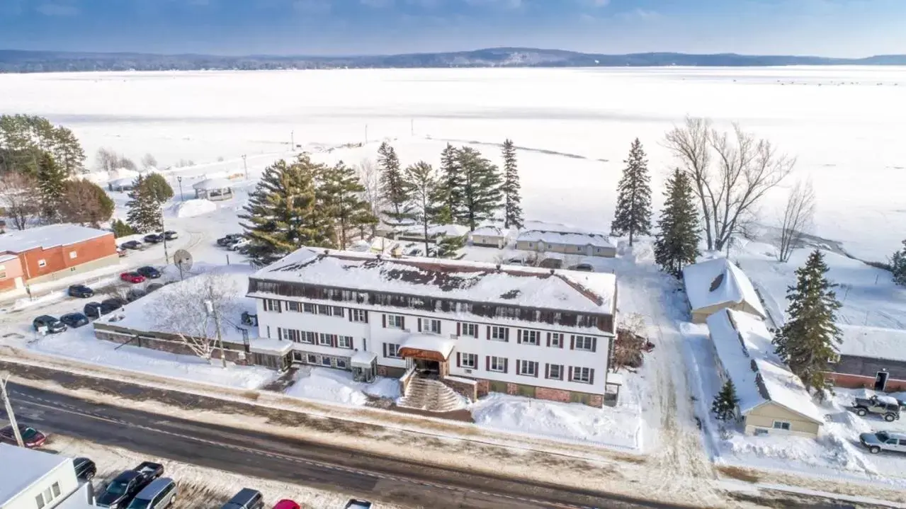 Bird's eye view, Winter in Caswell Resort