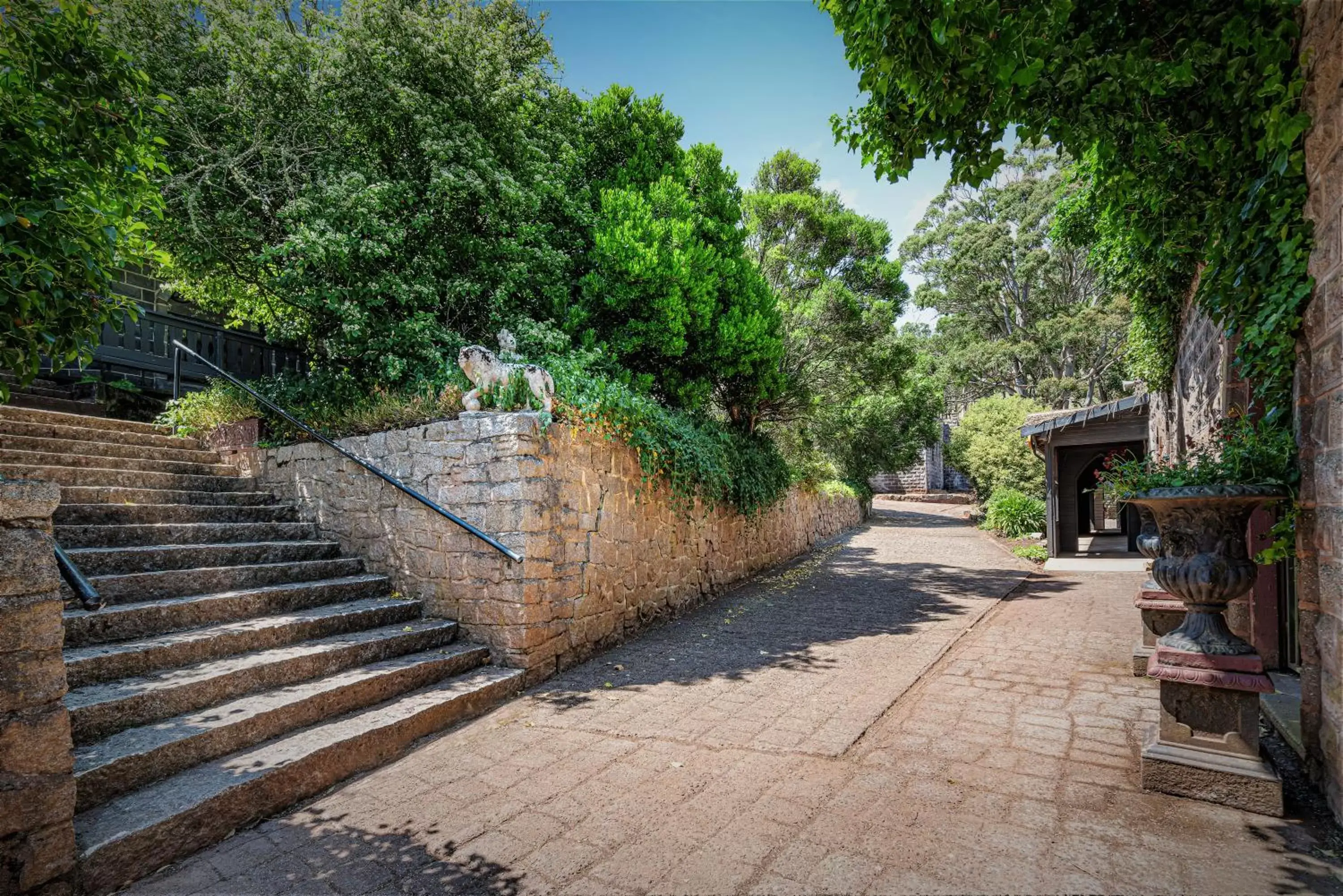 Garden in Kryal Castle Ballarat