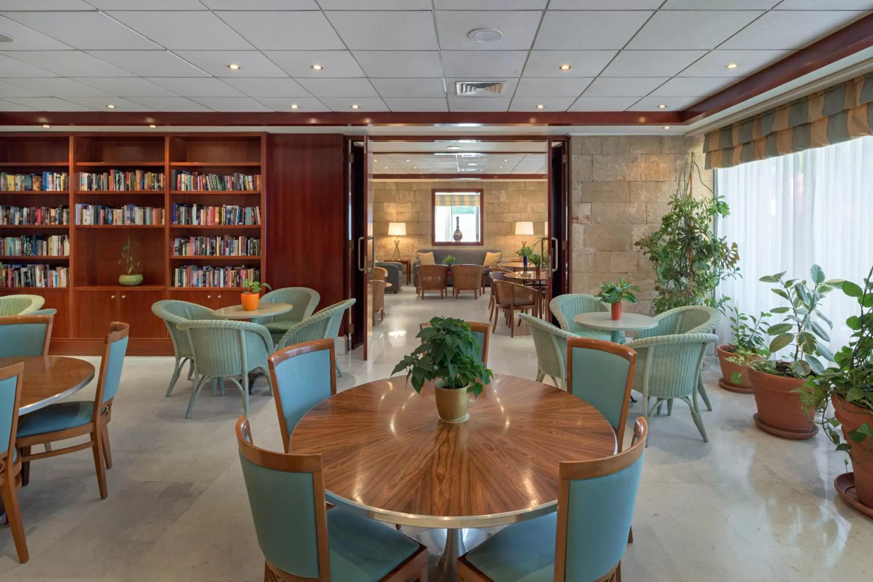 Library in Mediterranean Hotel
